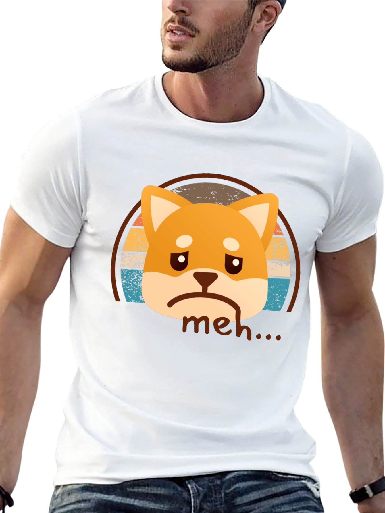 Meh Shiba Inu T-Shirt - Unisex Graphic Tee