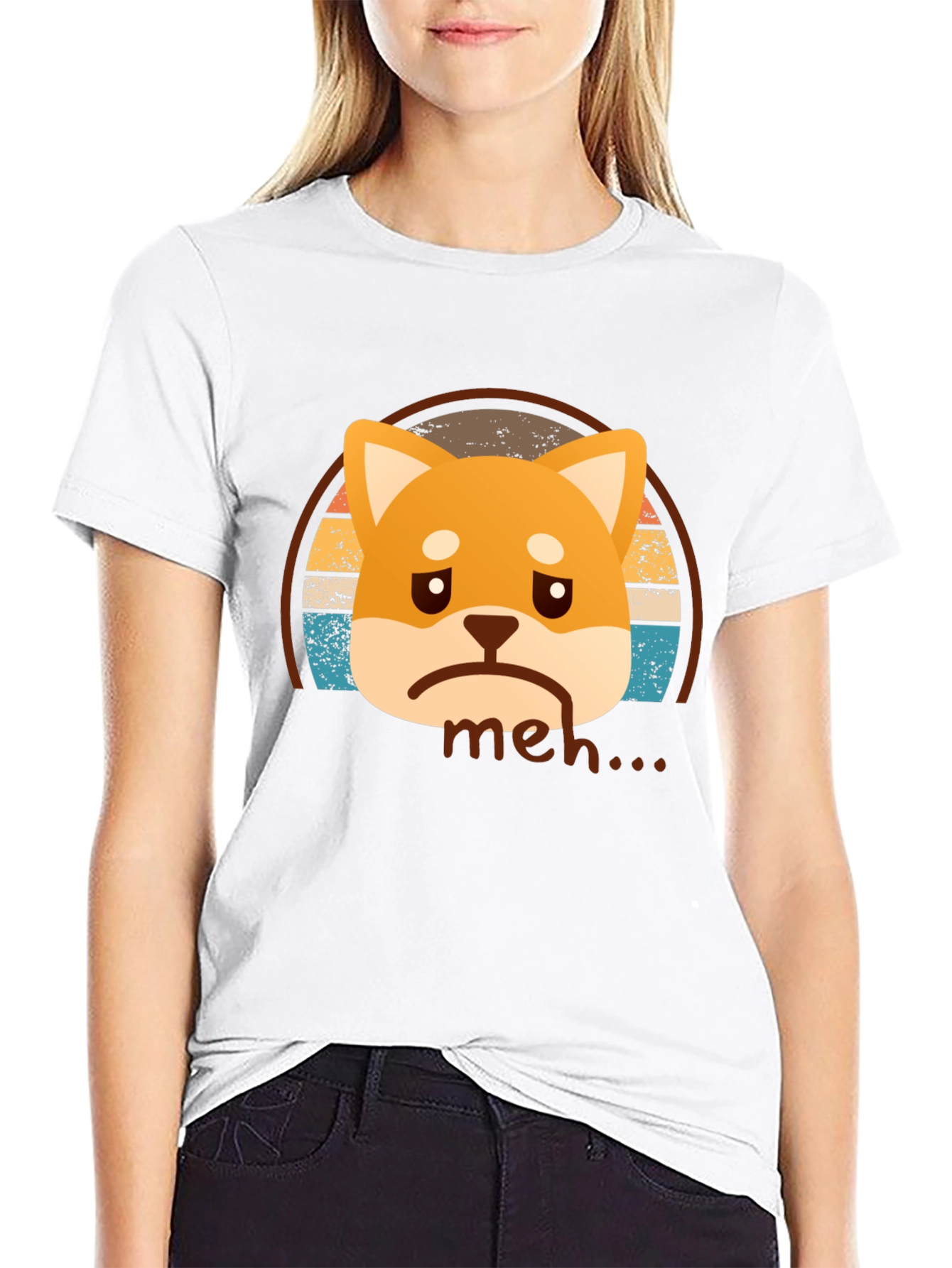 Meh Shiba Inu T-Shirt - Unisex Graphic Tee