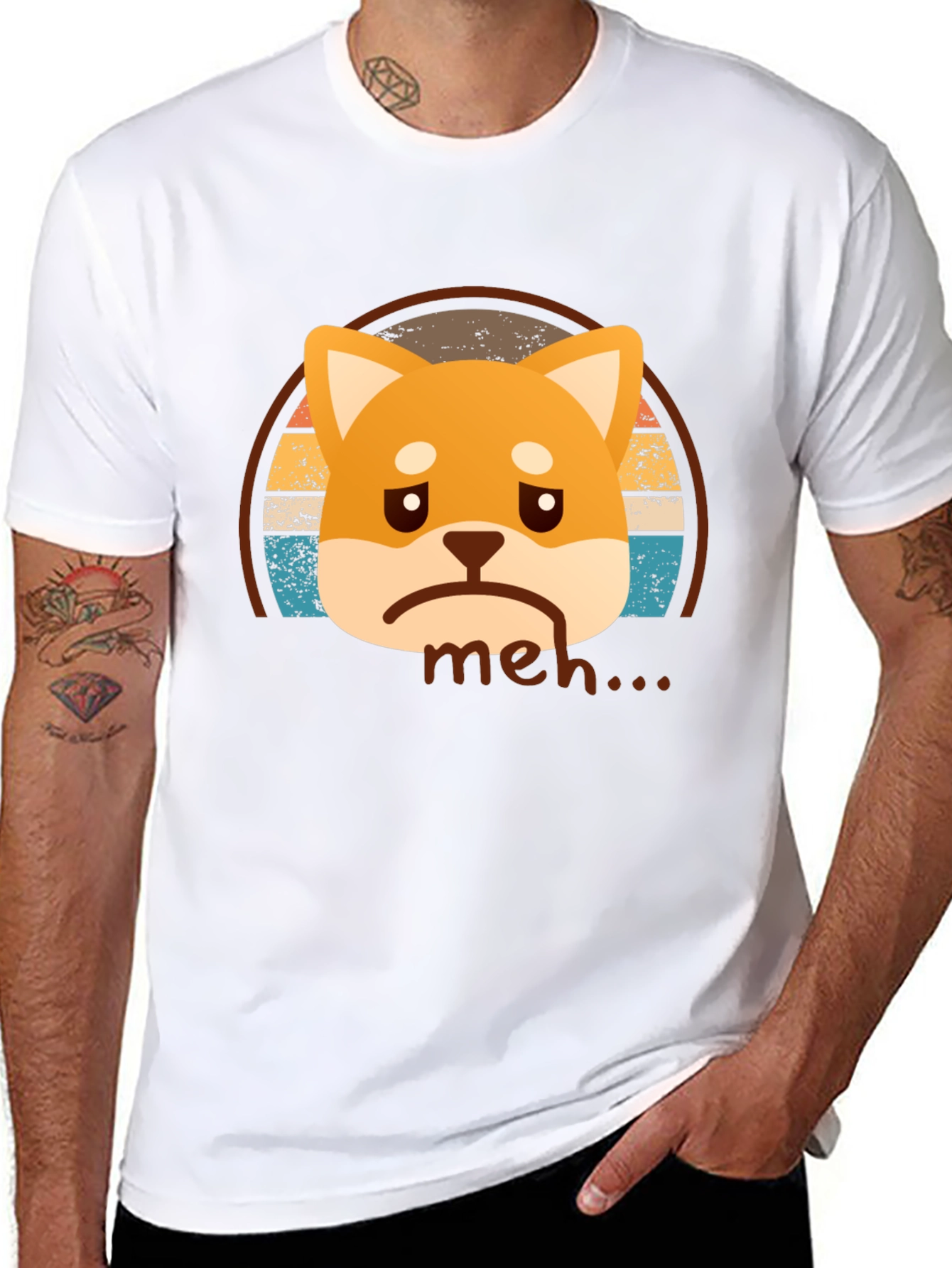 Meh Shiba Inu T-Shirt - Unisex Graphic Tee