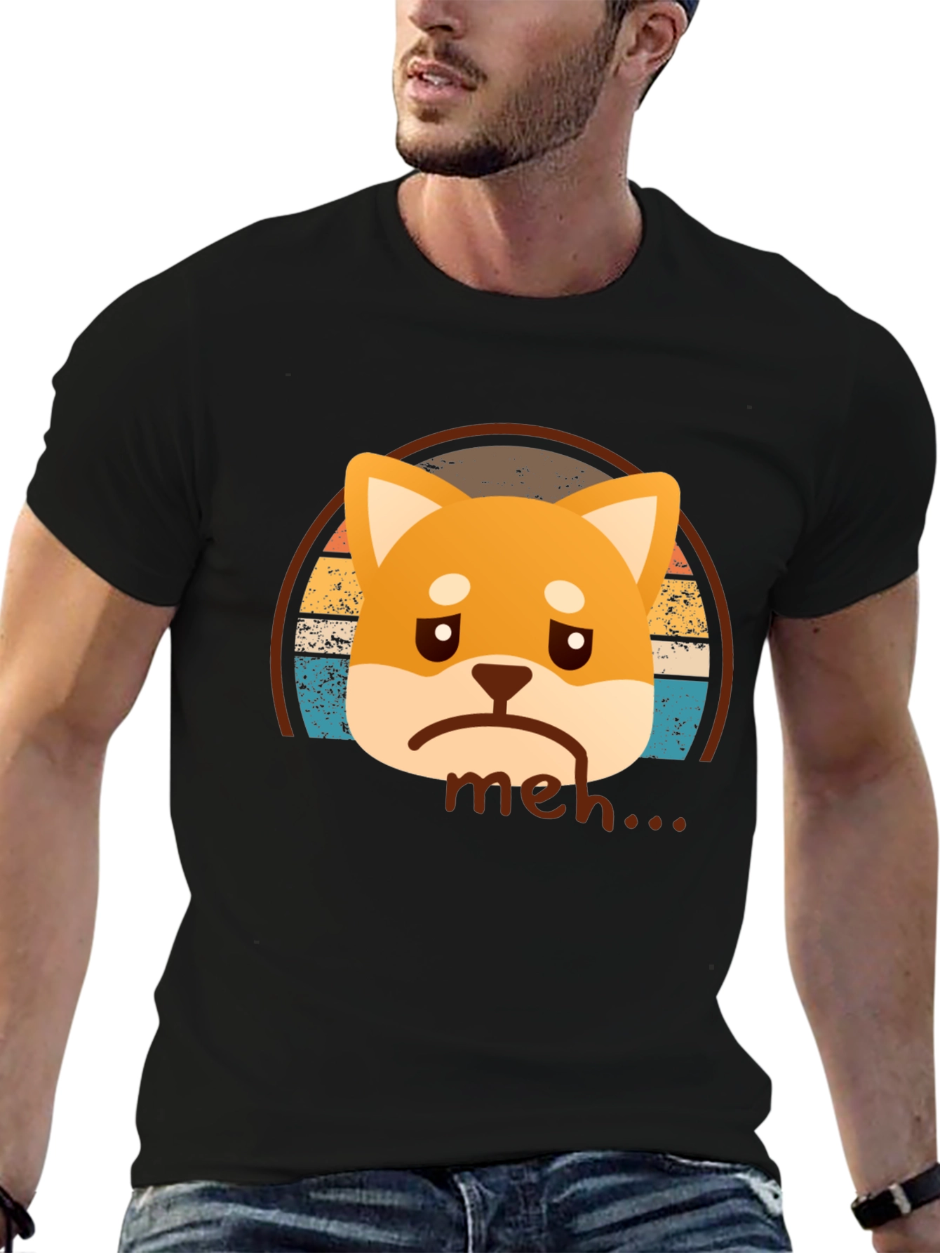 Meh Shiba Inu T-Shirt - Unisex Graphic Tee