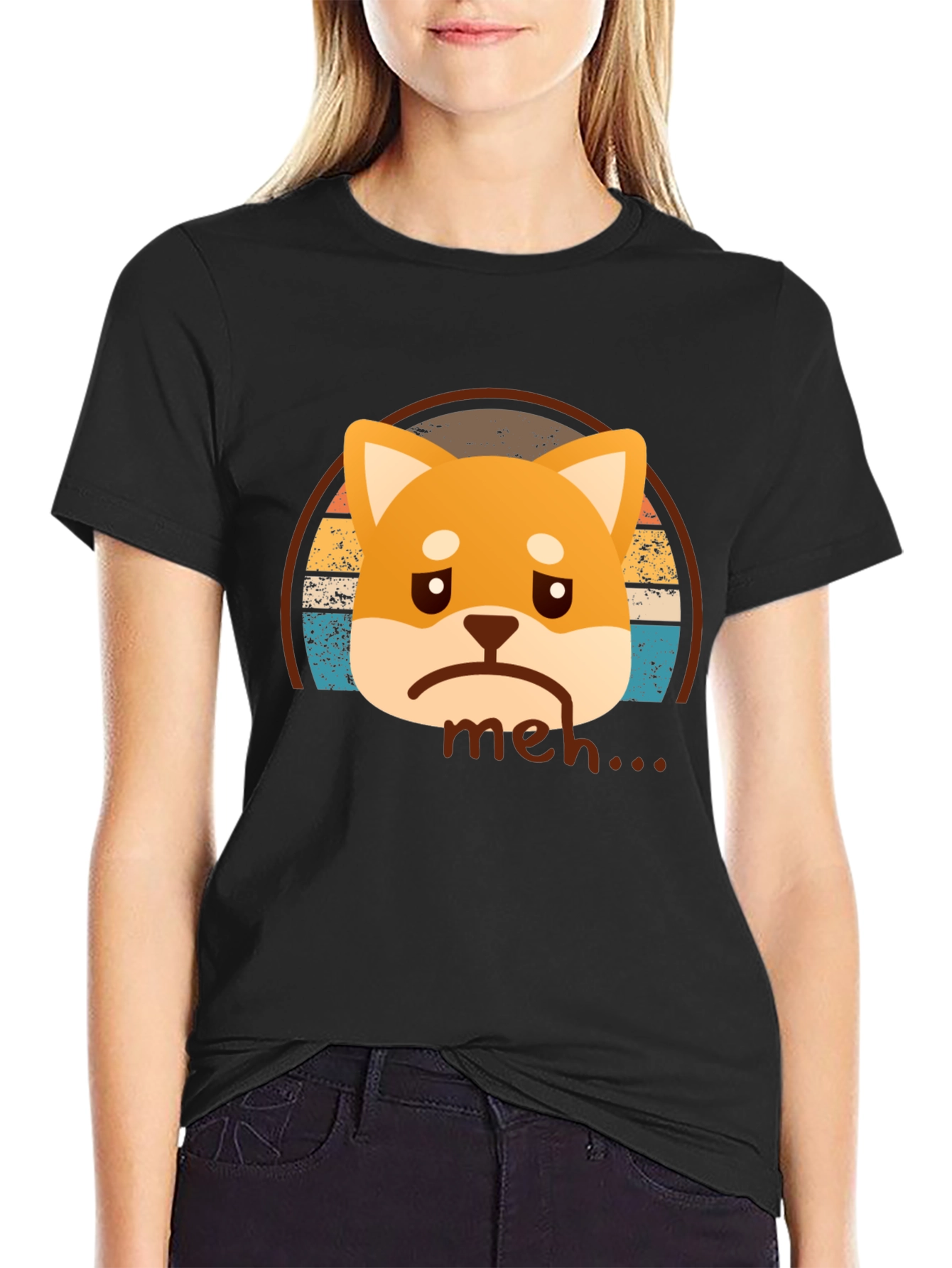 Meh Shiba Inu T-Shirt - Unisex Graphic Tee