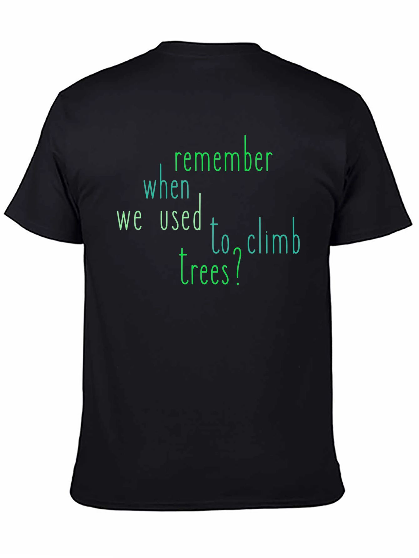 Remember Trees Graphic Tee - Black