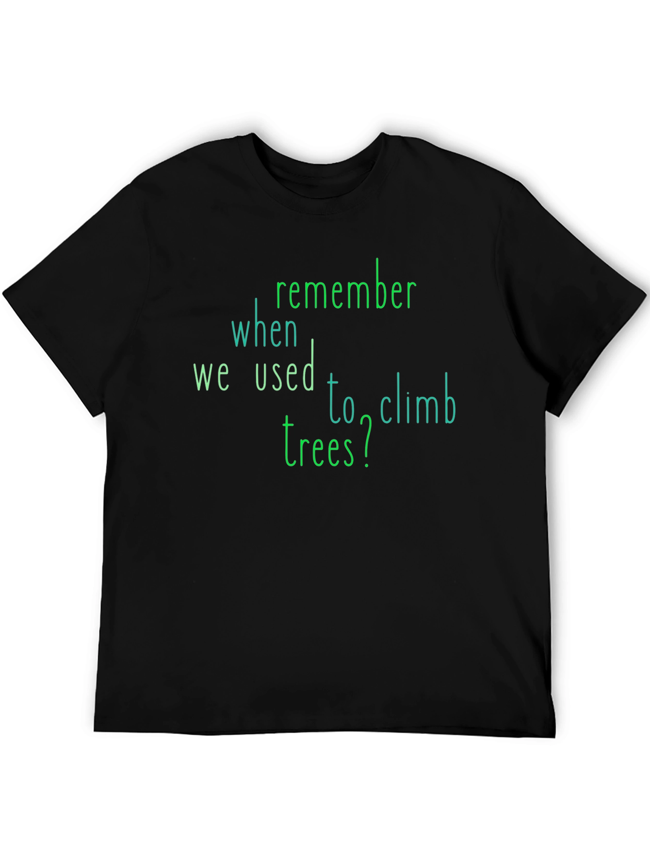 Remember Trees Graphic Tee - Black