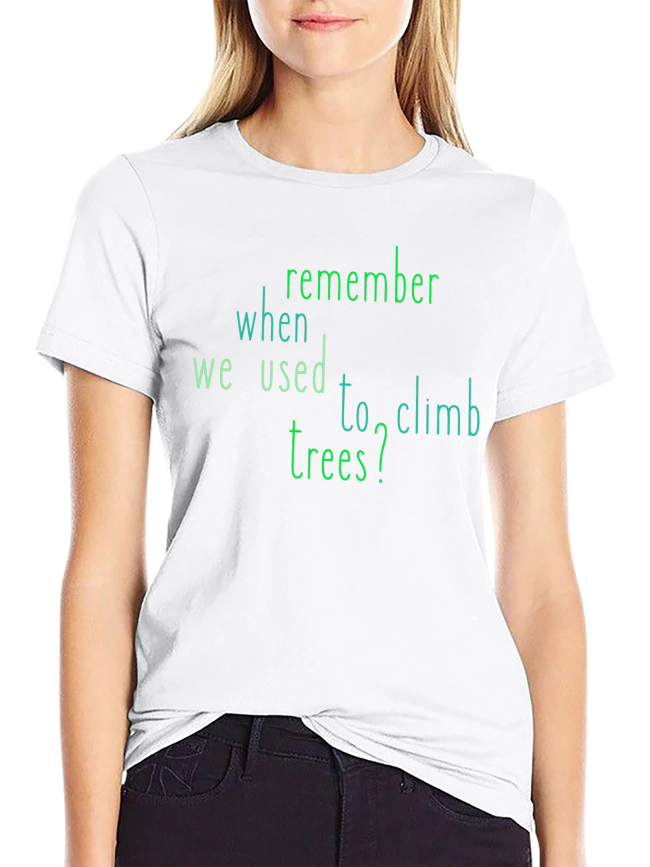 Remember Trees Graphic Tee - Black