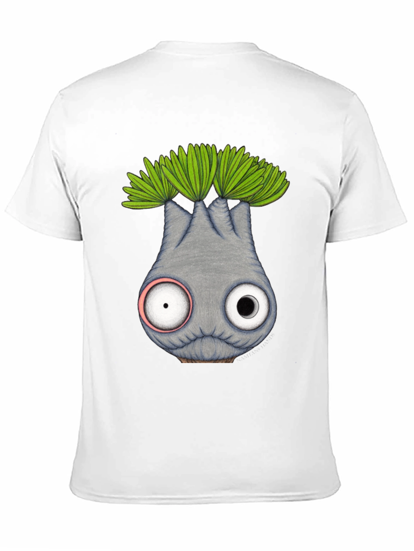 Whimsical Eyeball Plant Creature Graphic Tee