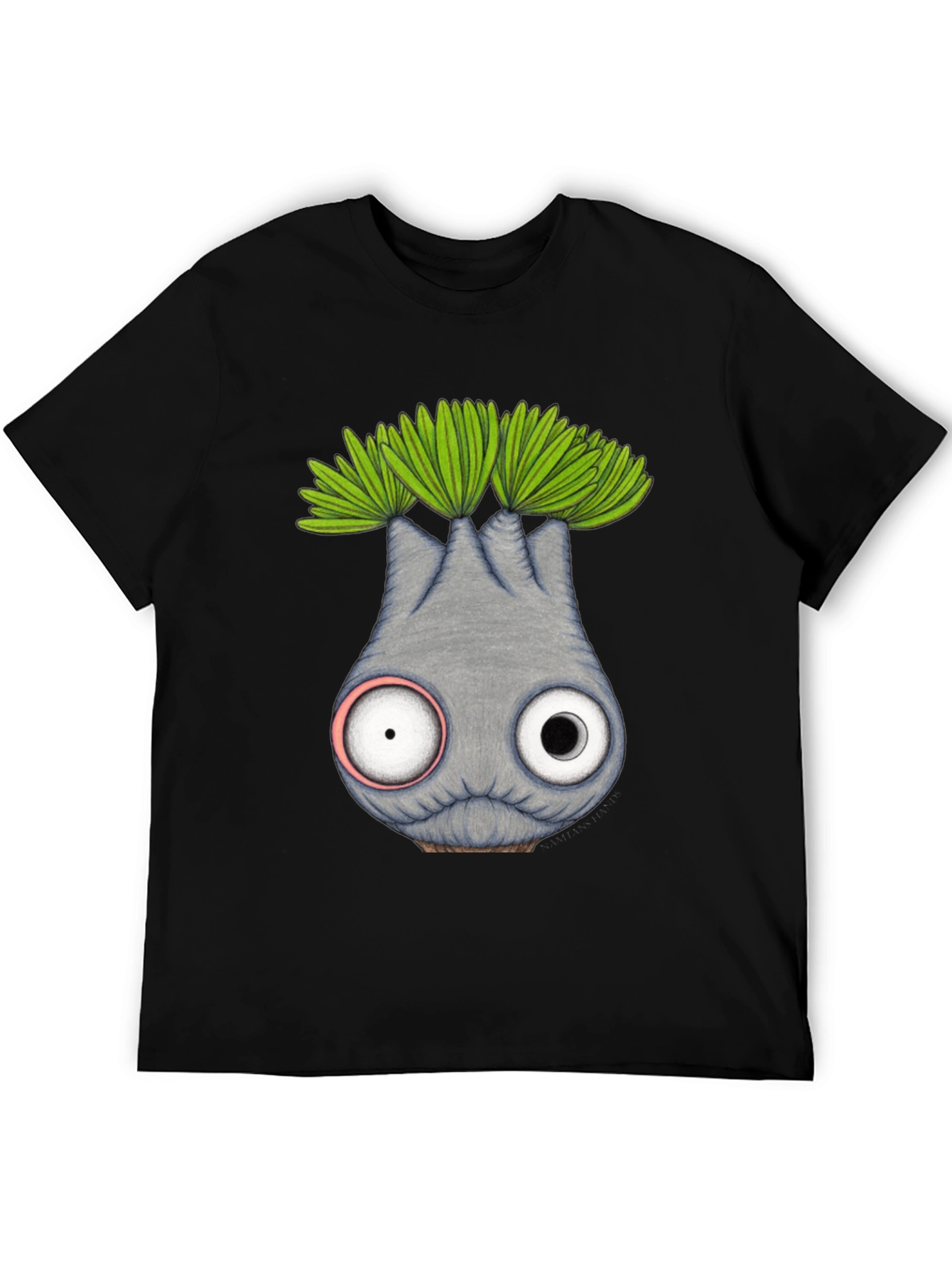Whimsical Eyeball Plant Creature Graphic Tee