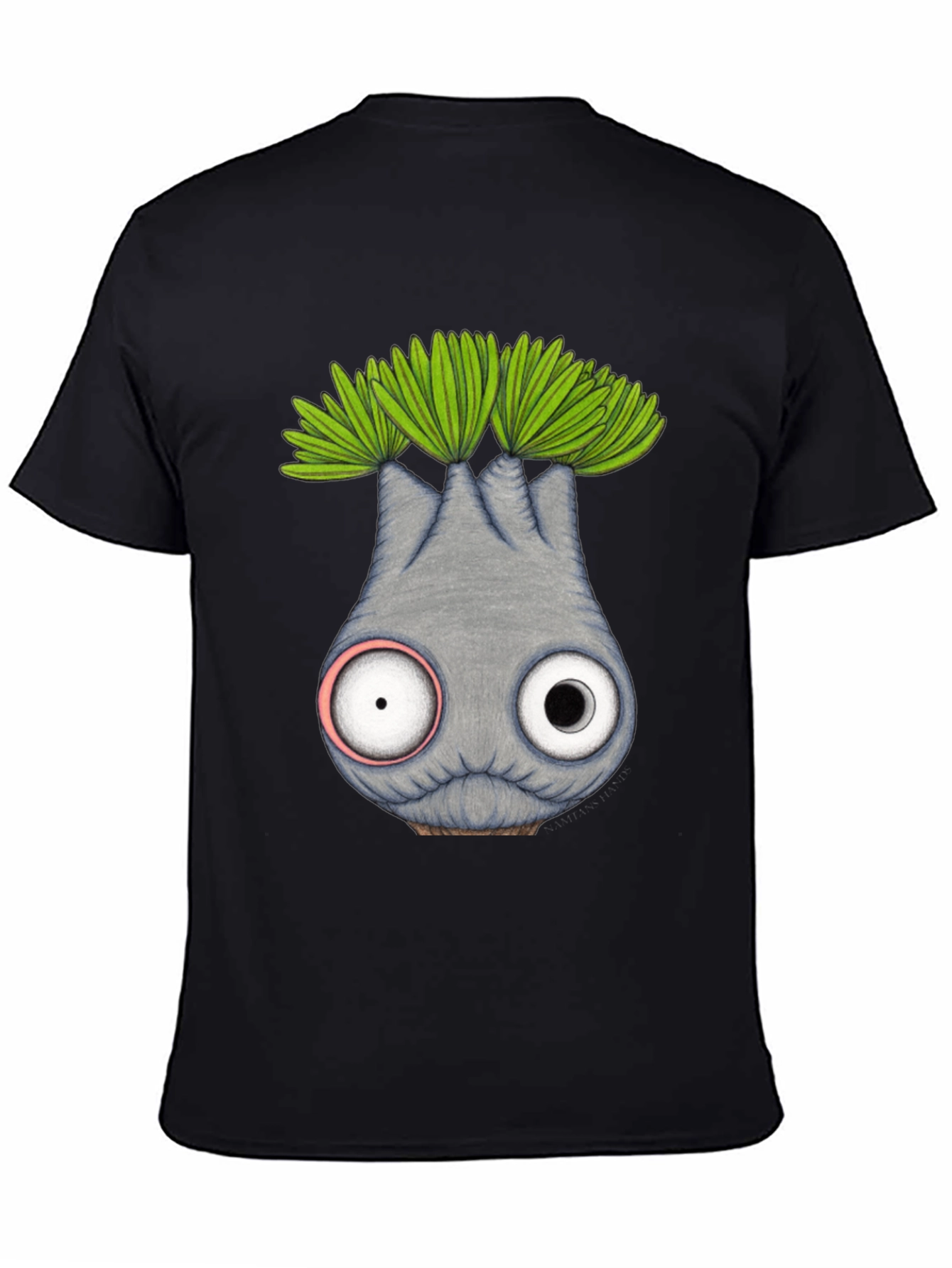 Whimsical Eyeball Plant Creature Graphic Tee