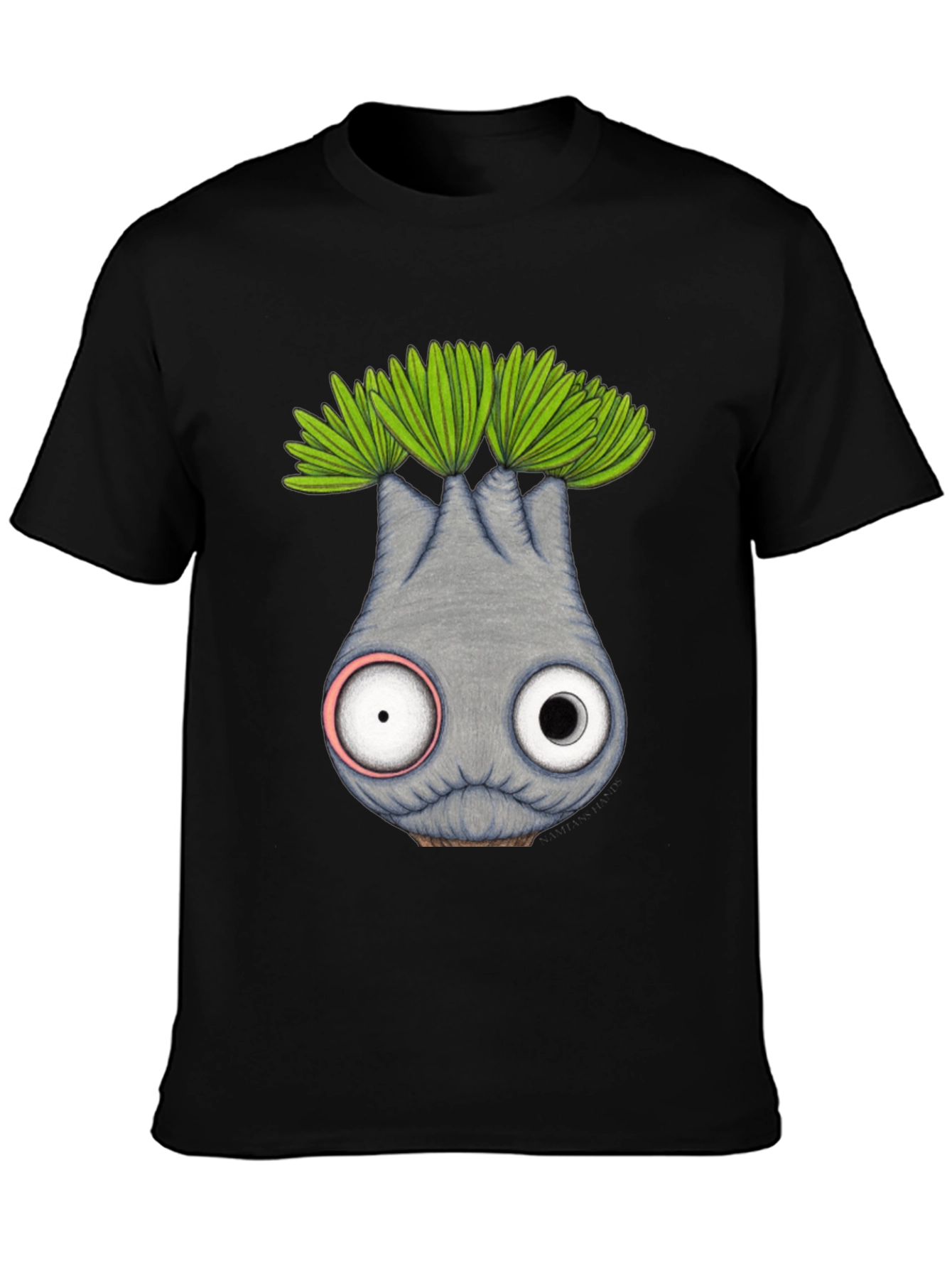 Whimsical Eyeball Plant Creature Graphic Tee
