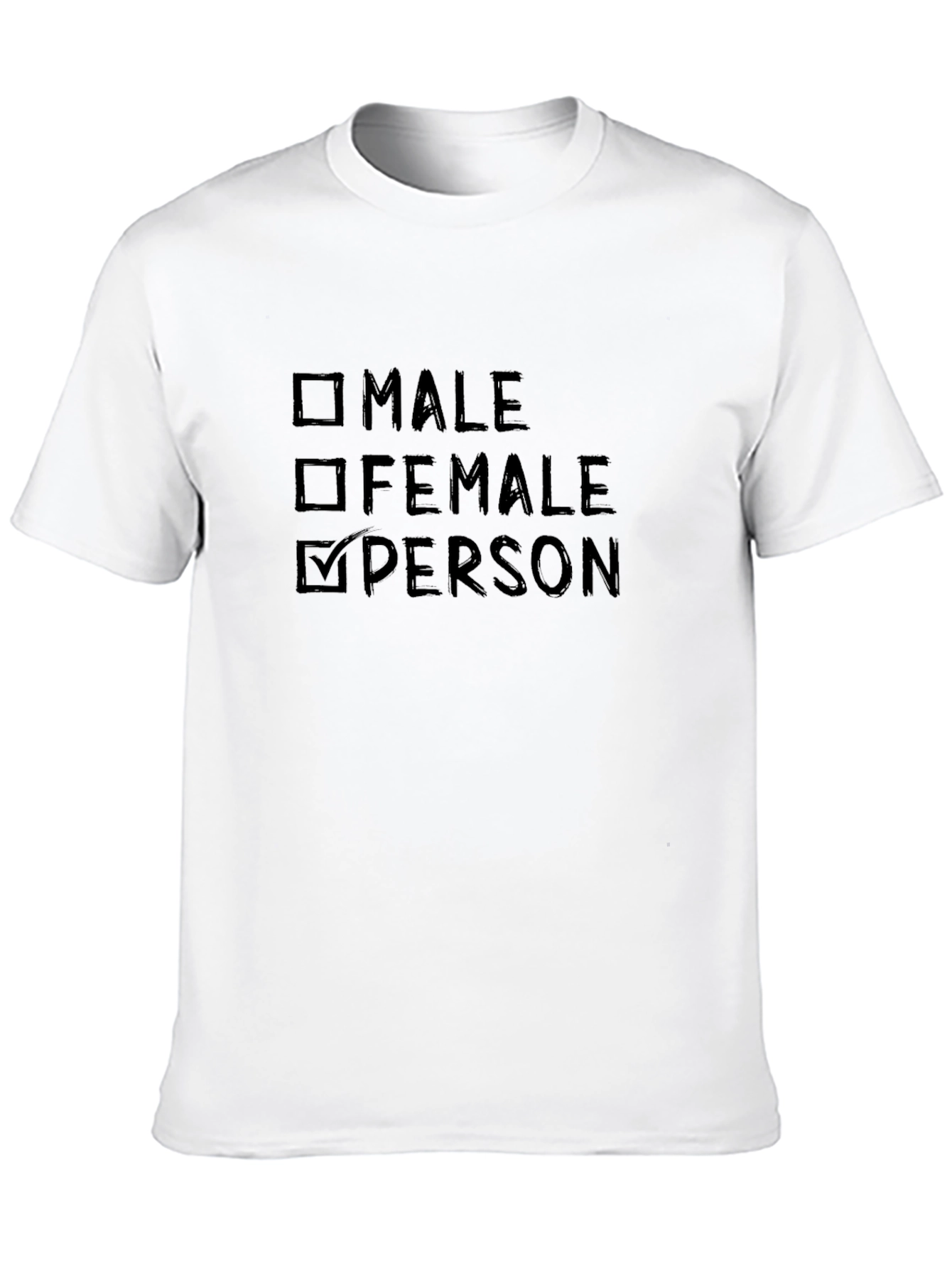Person Checkbox T-Shirt - Gender Neutral Tee