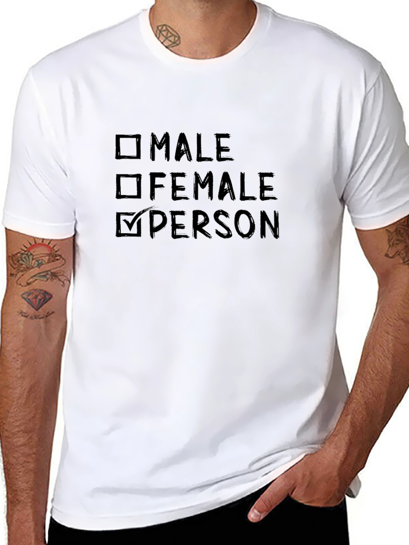 Person Checkbox T-Shirt - Gender Neutral Tee