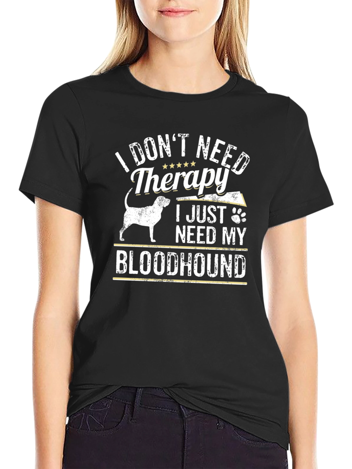 Bloodhound Therapy T-Shirt - Dog Lover Tee