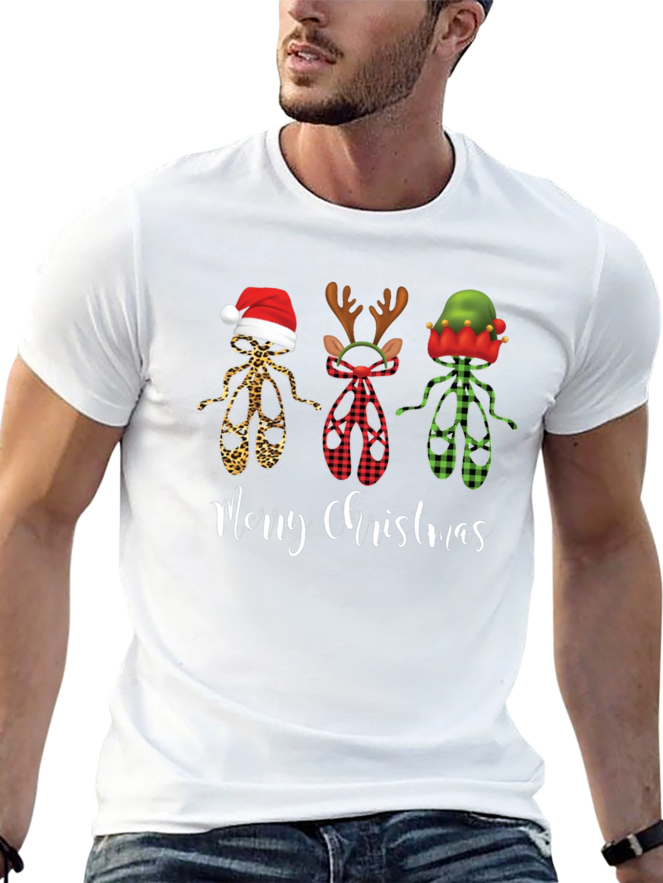 Merry Christmas Ballet Dancer Tee