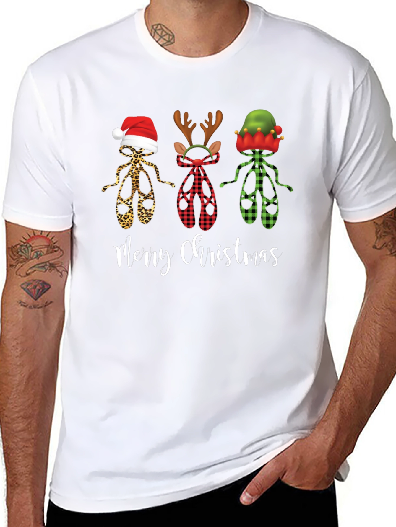Merry Christmas Ballet Dancer Tee