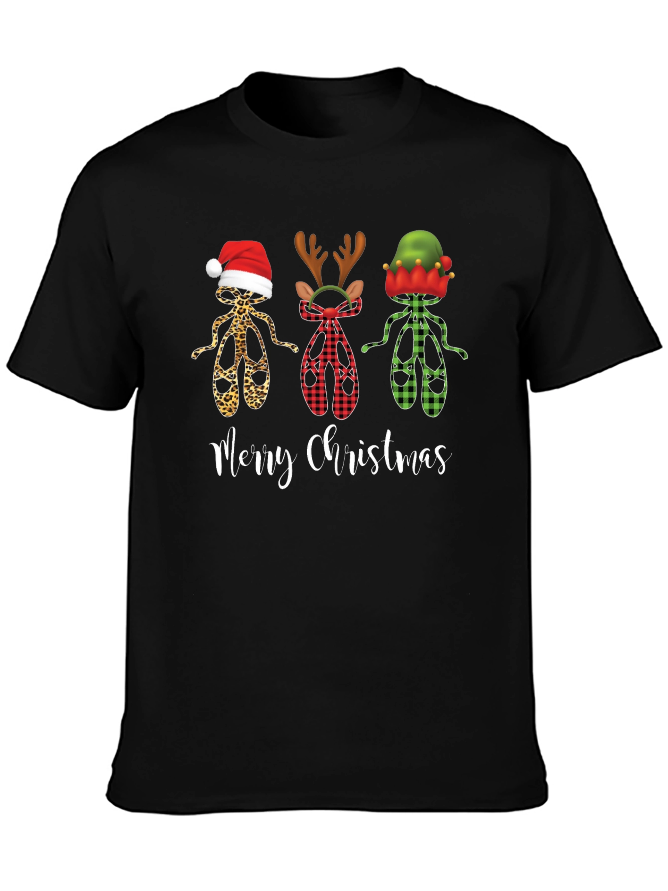 Merry Christmas Ballet Dancer Tee