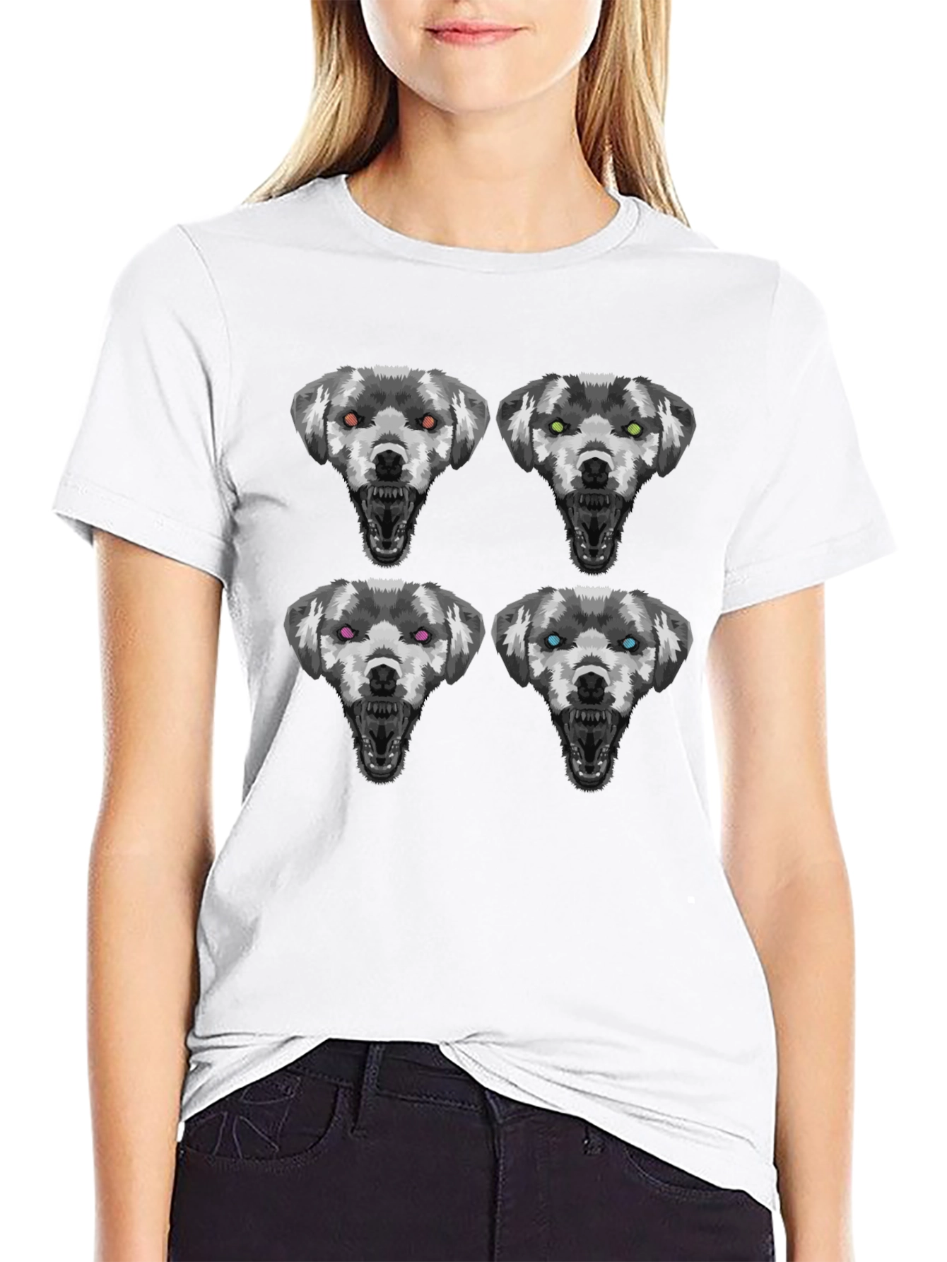 Mens Graphic Tee - Dog Pattern