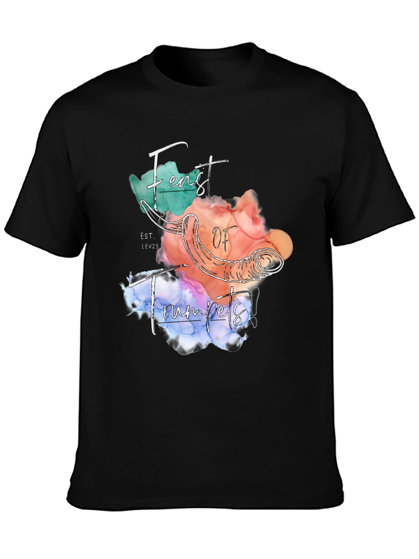 Feast of Trumpets T-Shirt Black Graphic Tee