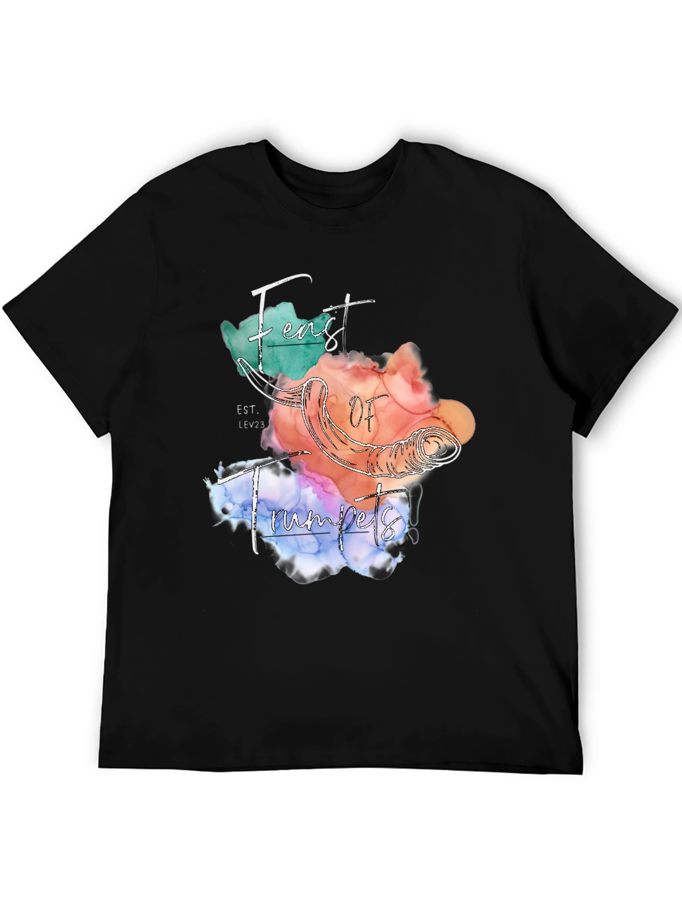 Feast of Trumpets T-Shirt Black Graphic Tee