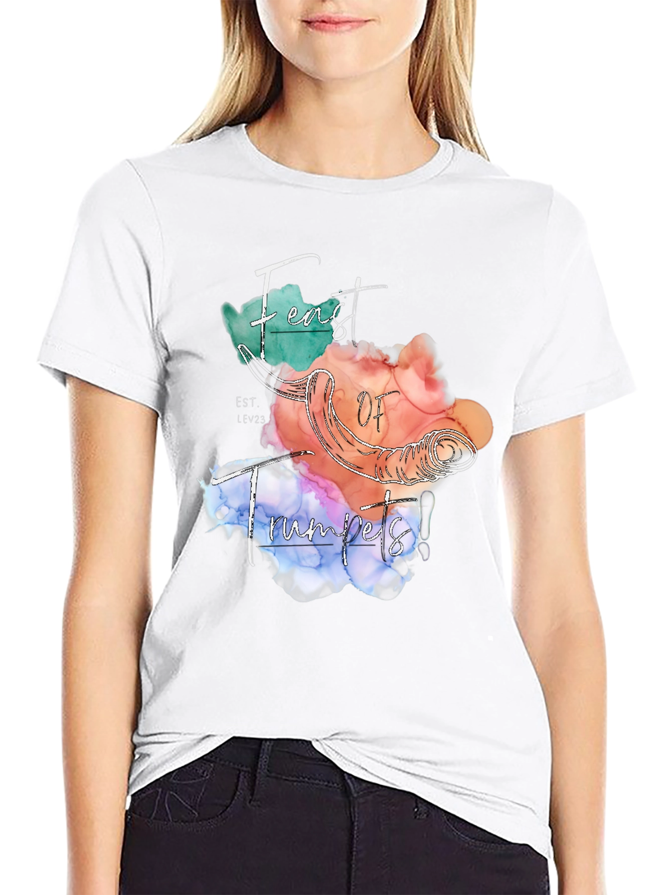 Feast of Trumpets T-Shirt Black Graphic Tee