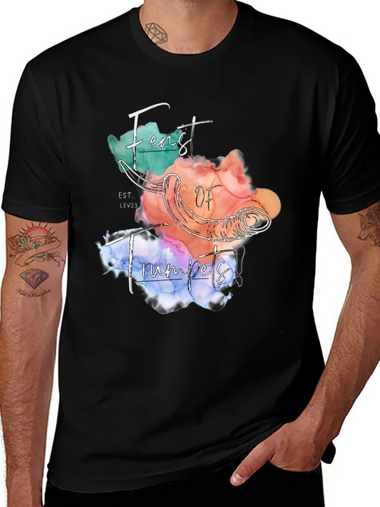 Feast of Trumpets T-Shirt Black Graphic Tee