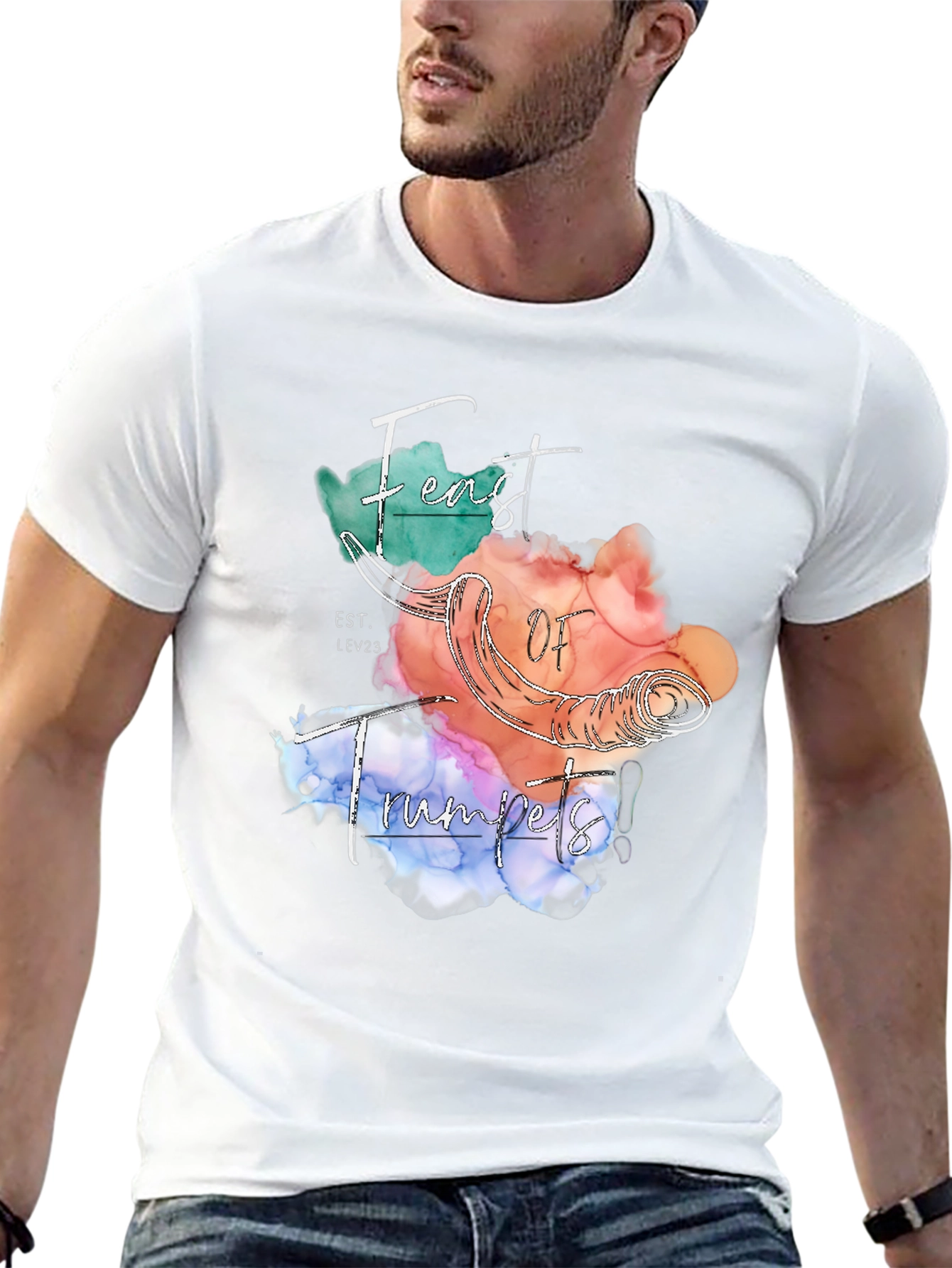 Feast of Trumpets T-Shirt Black Graphic Tee