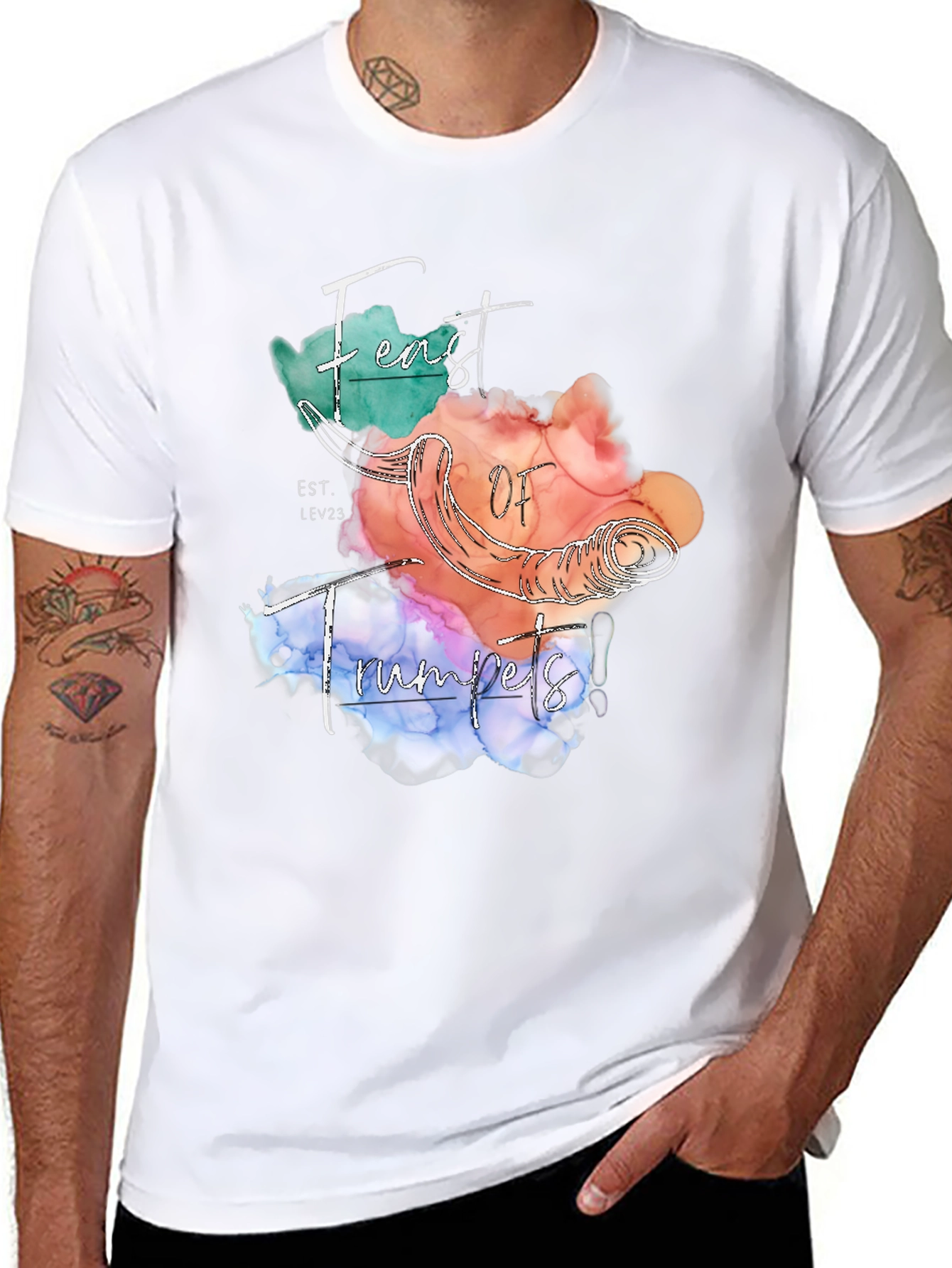 Feast of Trumpets T-Shirt Black Graphic Tee