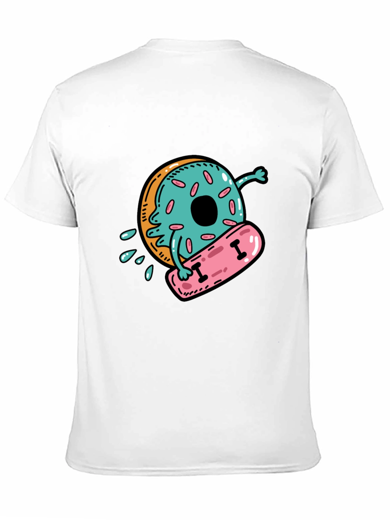 Donut Skateboarder Graphic Tee