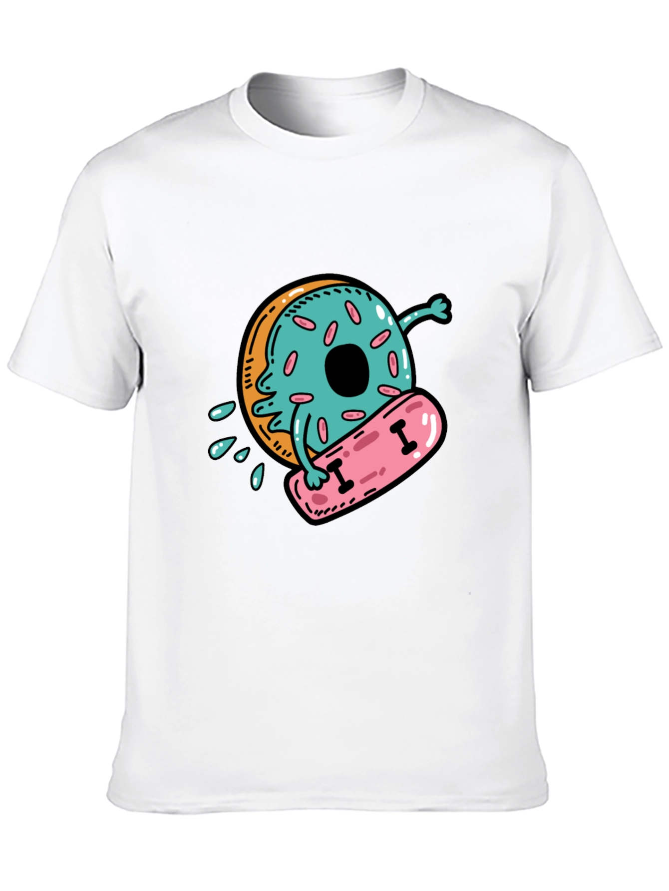 Donut Skateboarder Graphic Tee