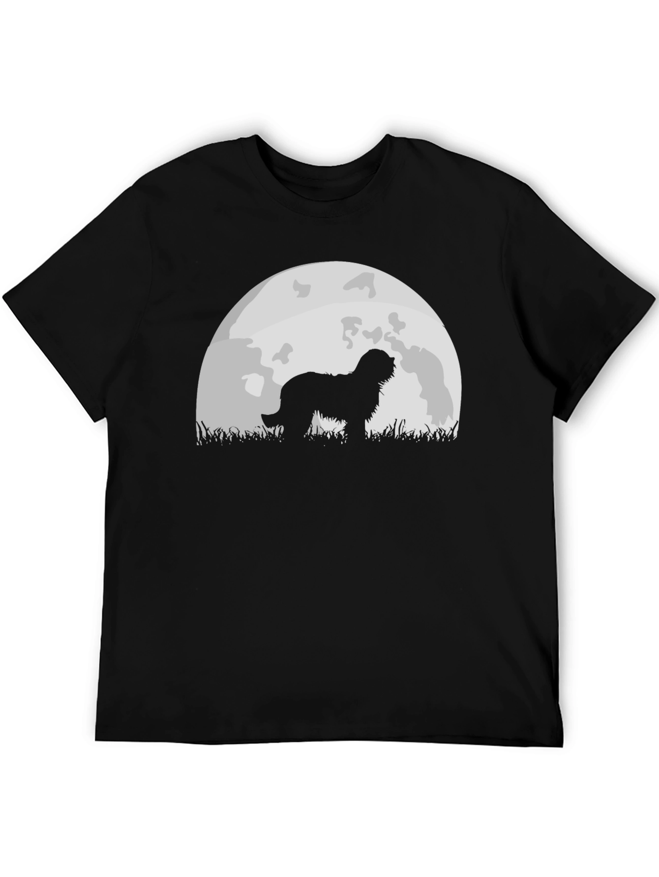 Dog Silhouette Moon Graphic Tee