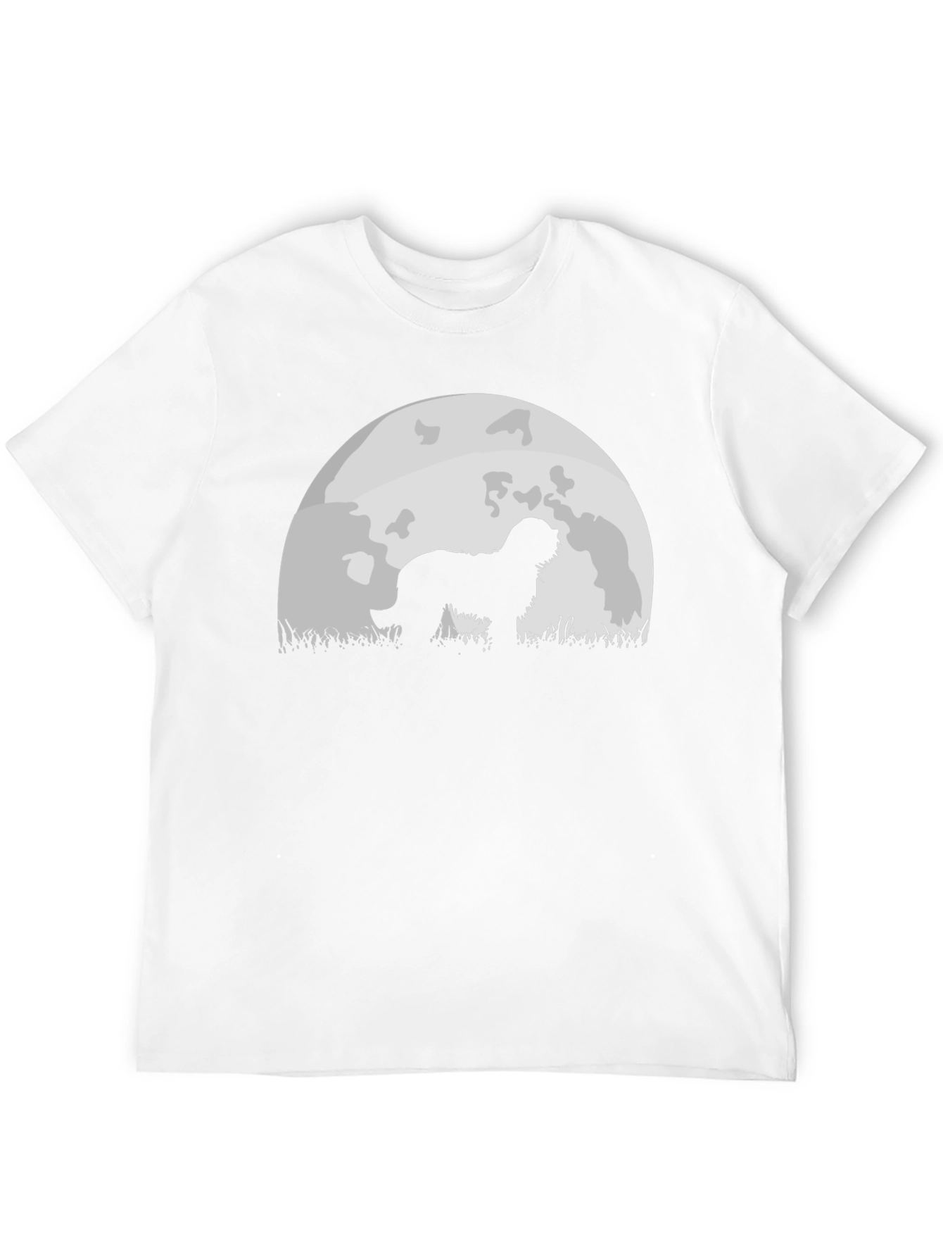 Dog Silhouette Moon Graphic Tee