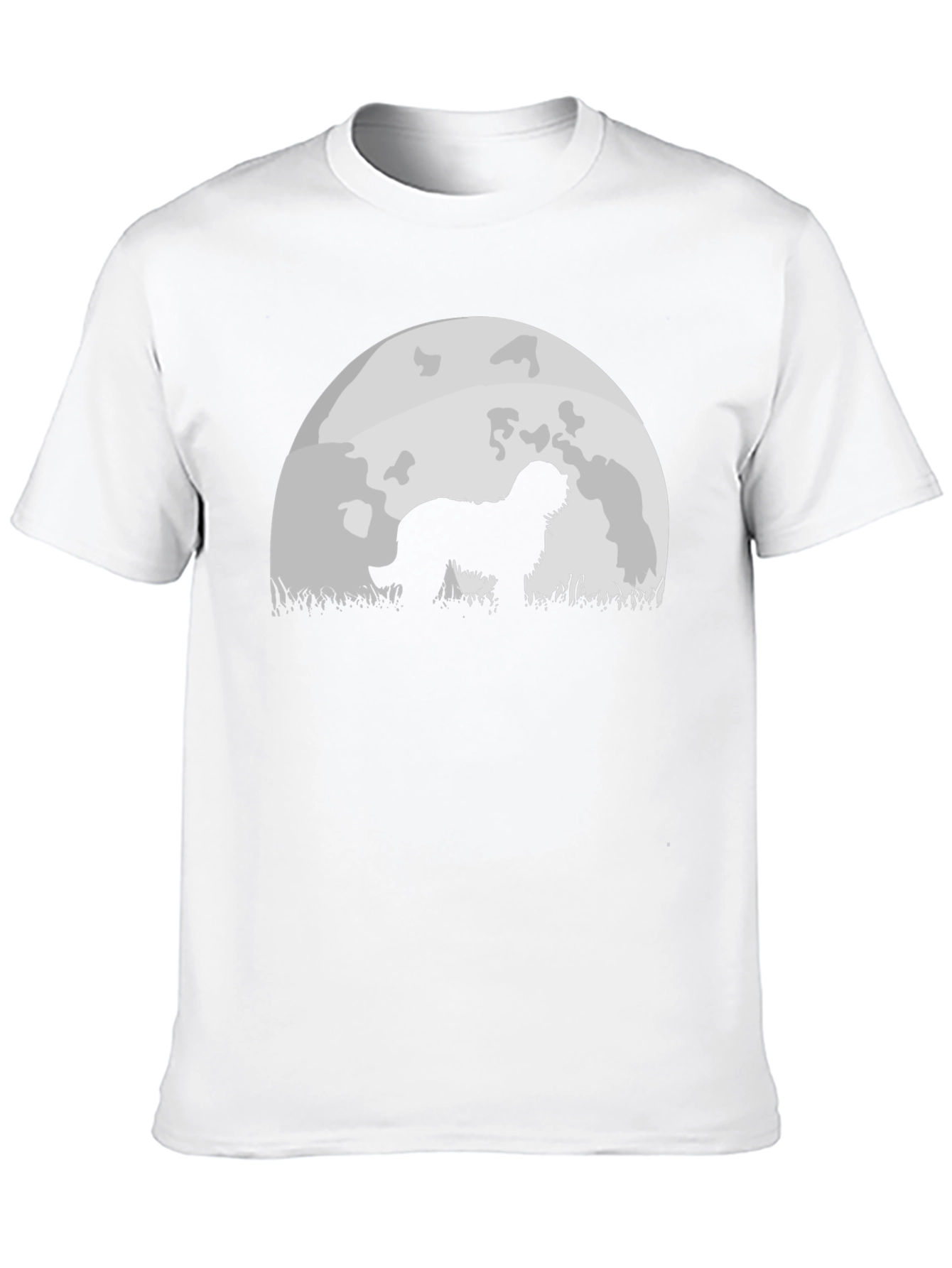 Dog Silhouette Moon Graphic Tee