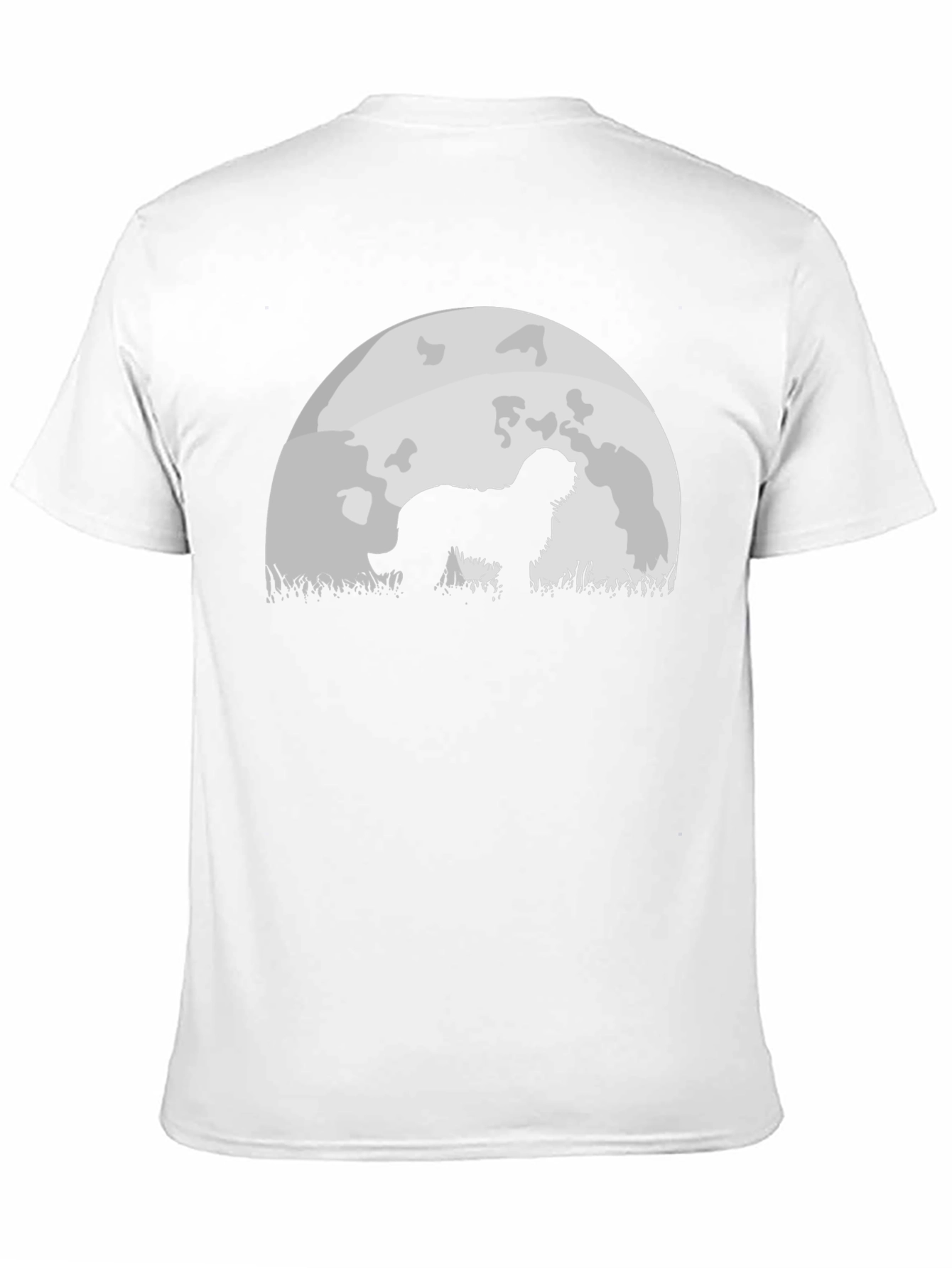 Dog Silhouette Moon Graphic Tee