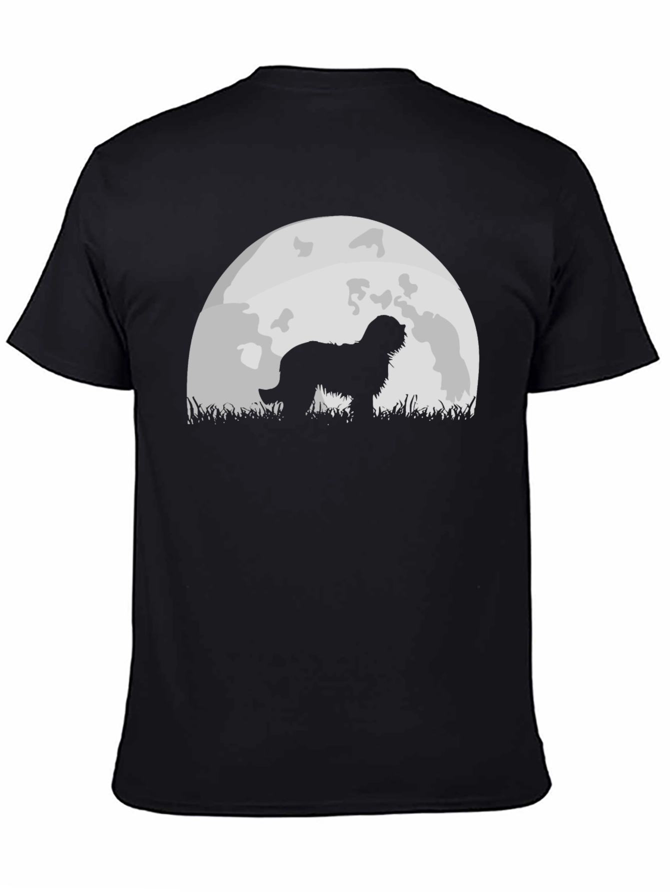 Dog Silhouette Moon Graphic Tee