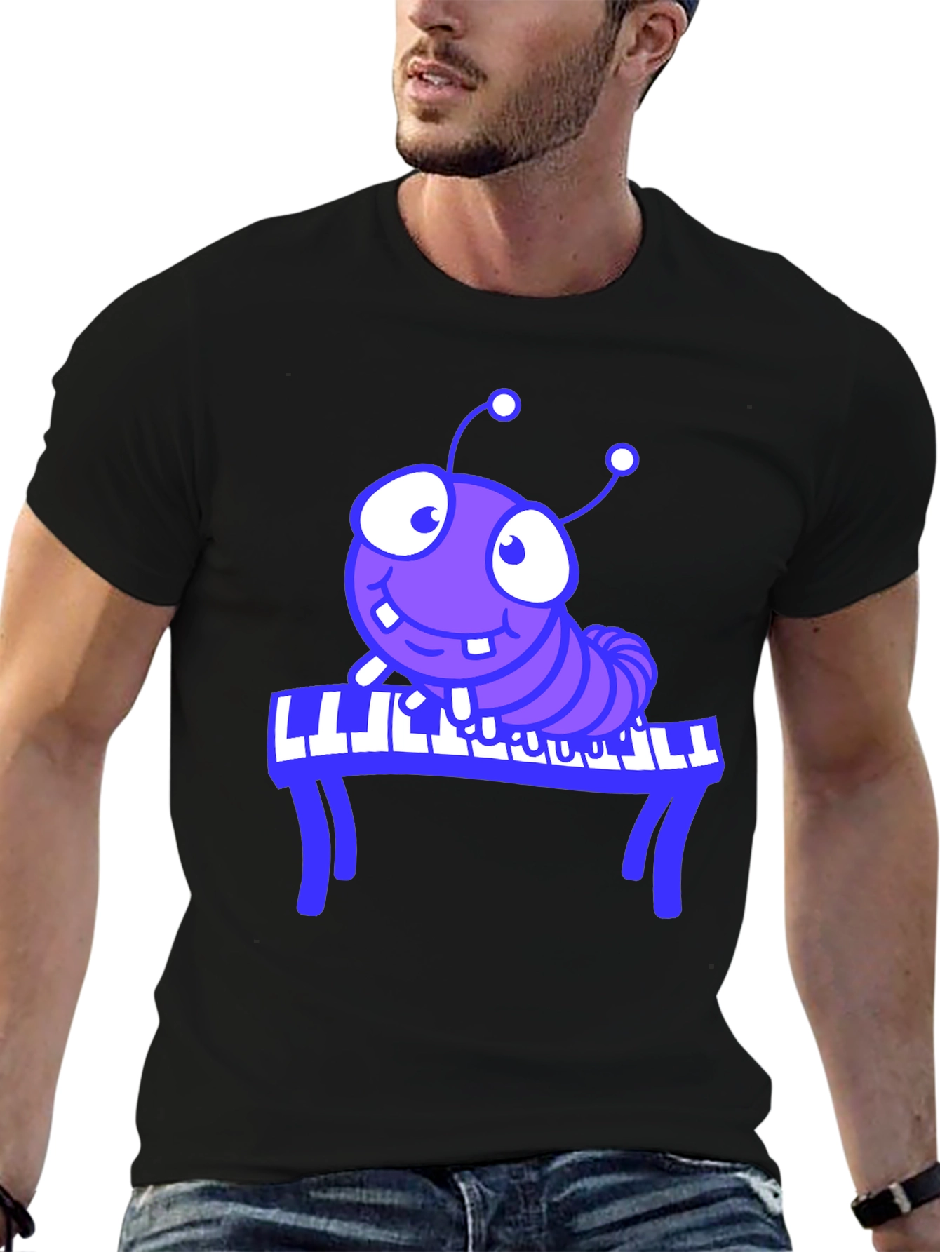 Piano Bug Graphic T-Shirt