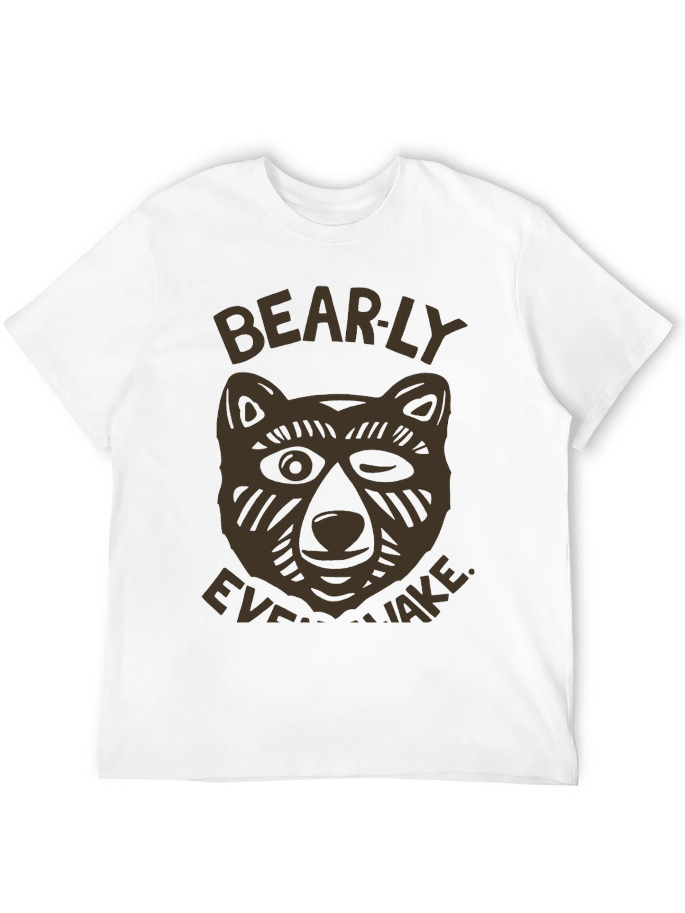 Bearly Awake Graphic T-Shirt - Mens Black Tee