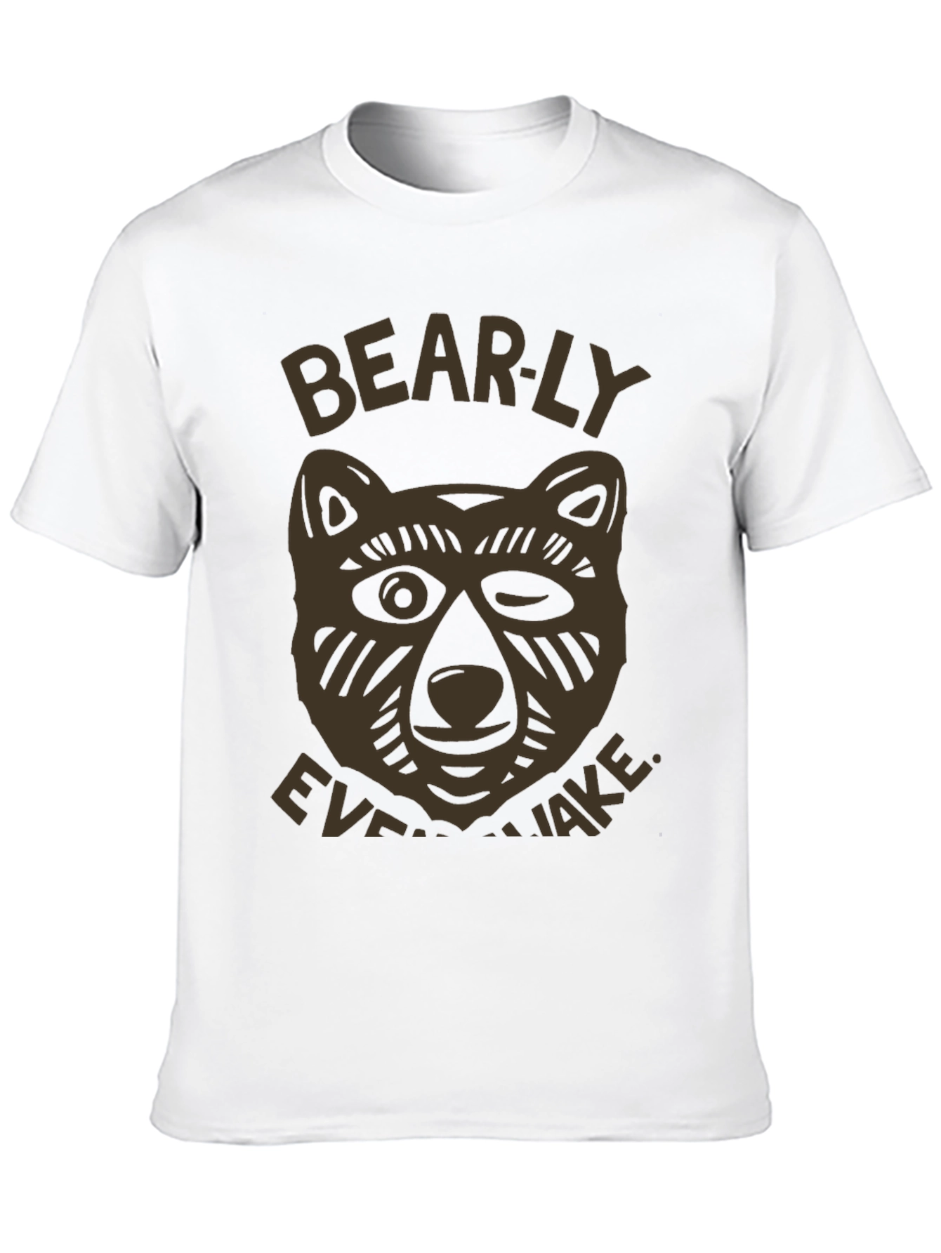 Bearly Awake Graphic T-Shirt - Mens Black Tee