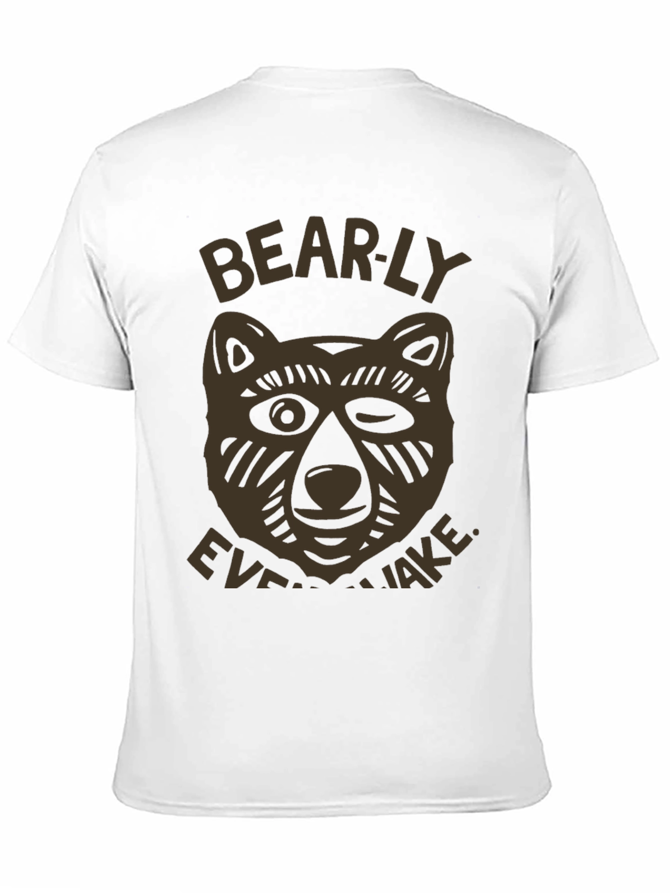 Bearly Awake Graphic T-Shirt - Mens Black Tee