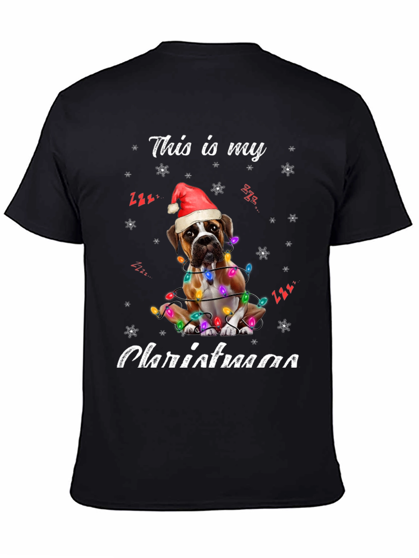 Boxer Dog Christmas T-Shirt