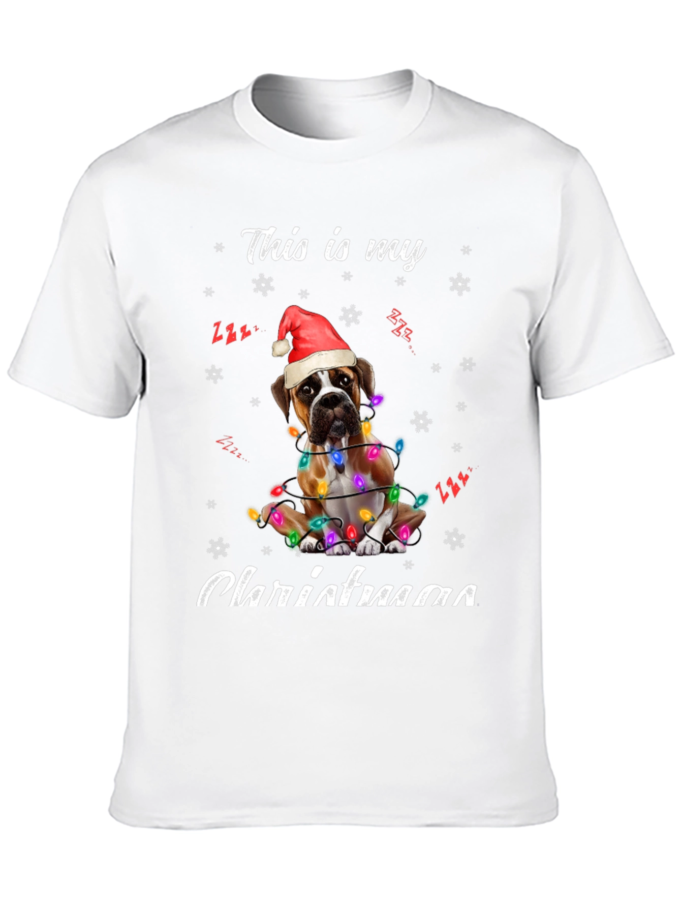 Boxer Dog Christmas T-Shirt