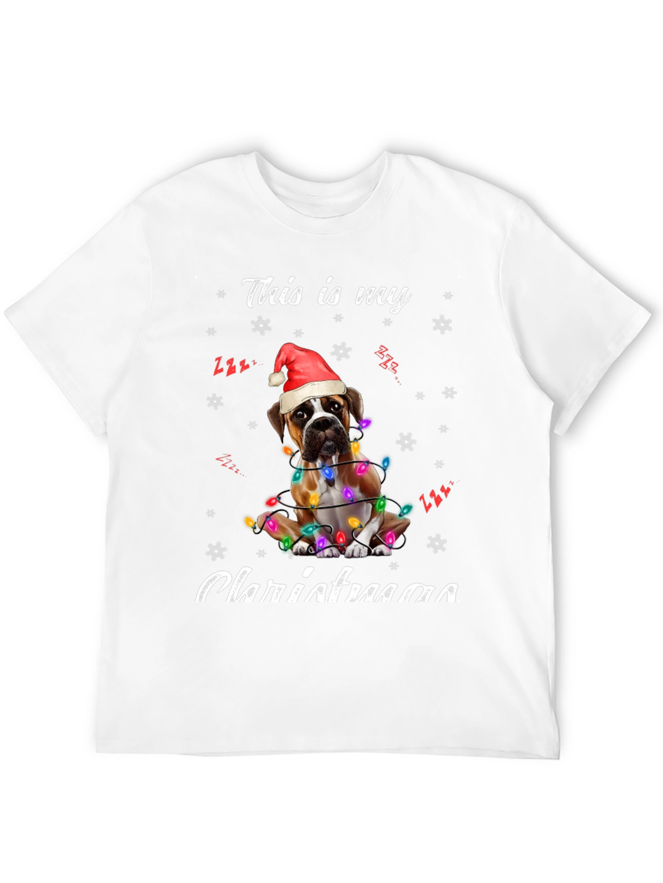 Boxer Dog Christmas T-Shirt