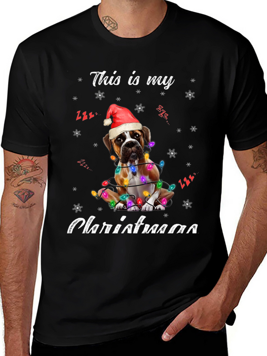 Boxer Dog Christmas T-Shirt