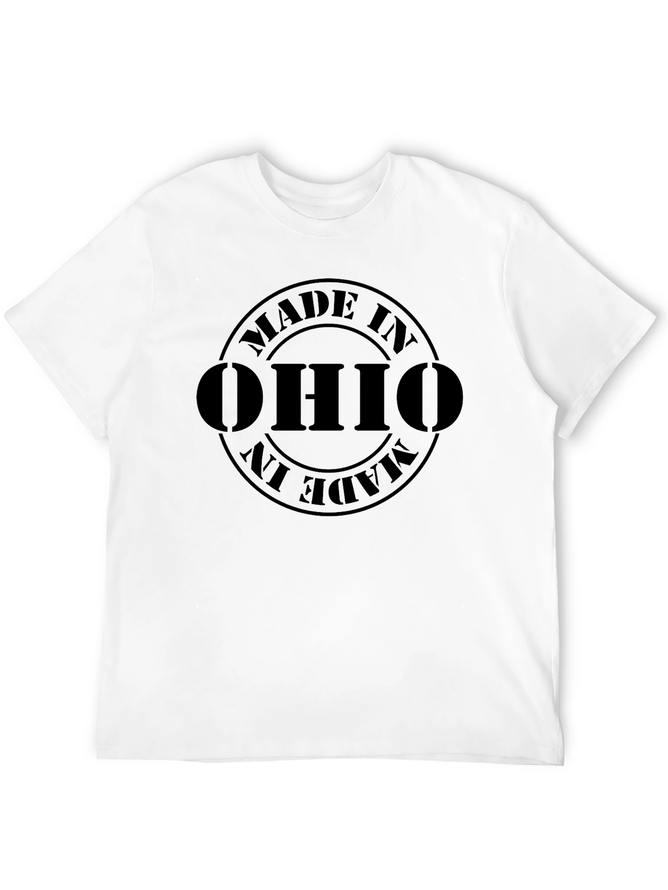 Made in Ohio T-Shirt - Black Graphic Tee