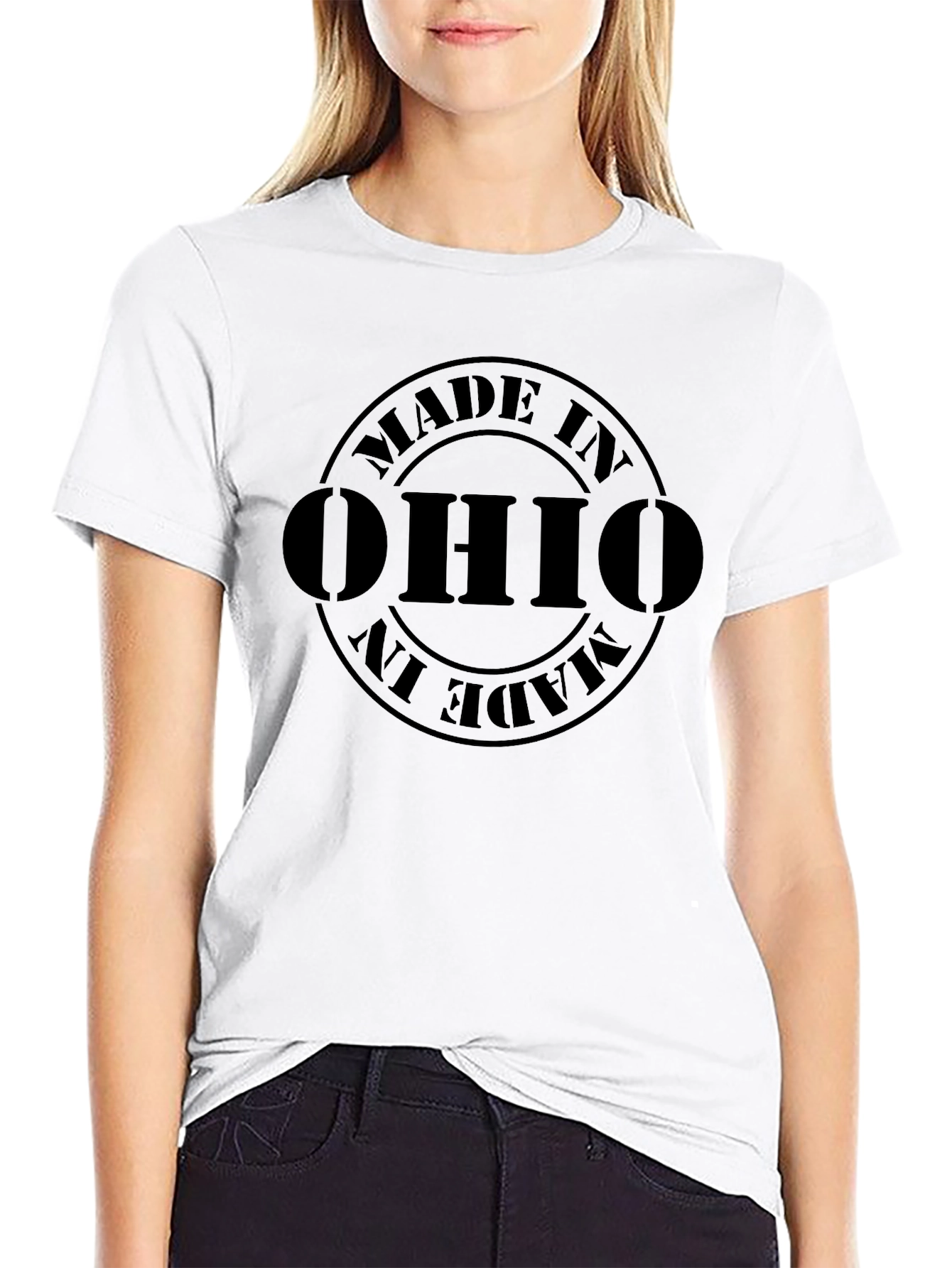 Made in Ohio T-Shirt - Black Graphic Tee