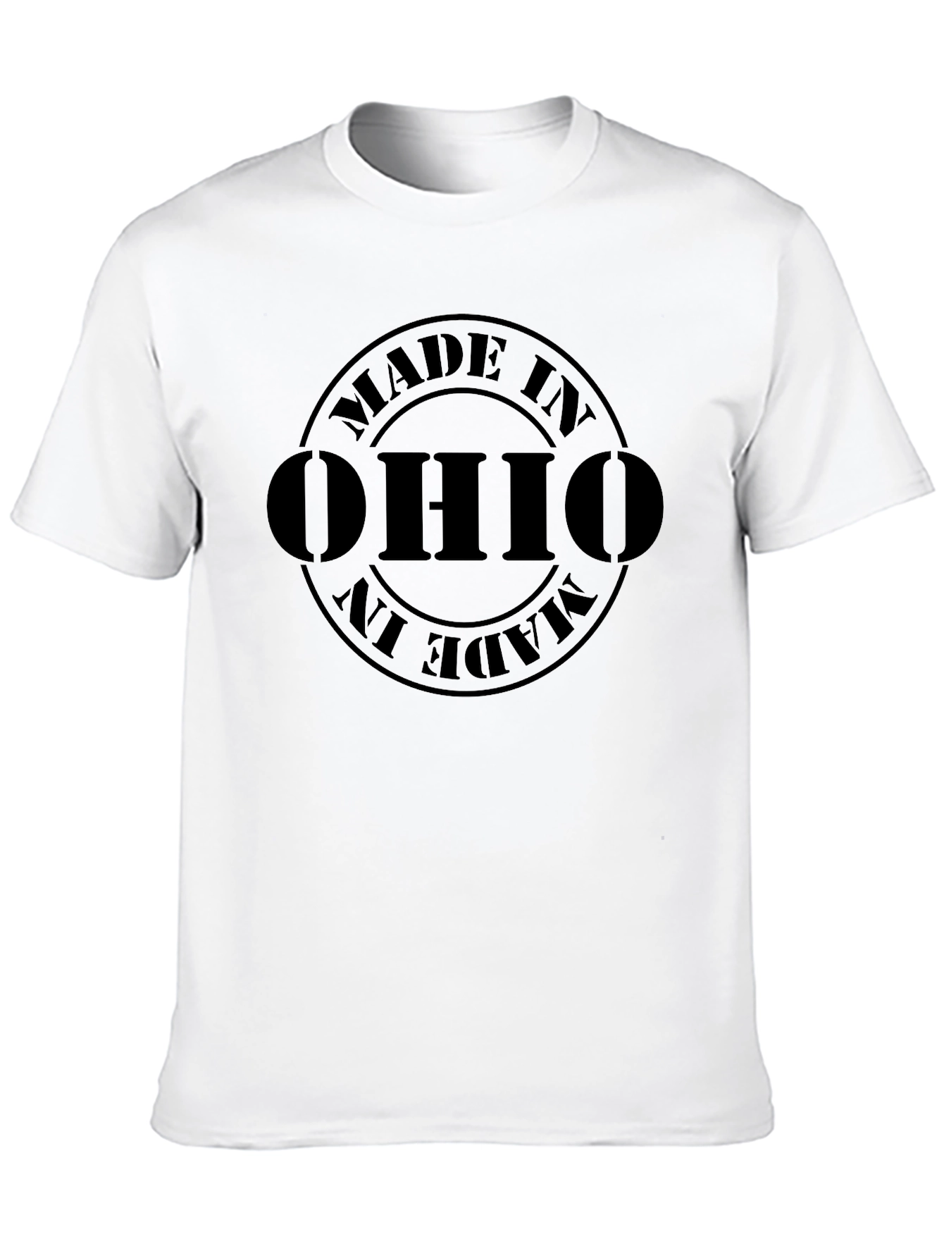 Made in Ohio T-Shirt - Black Graphic Tee