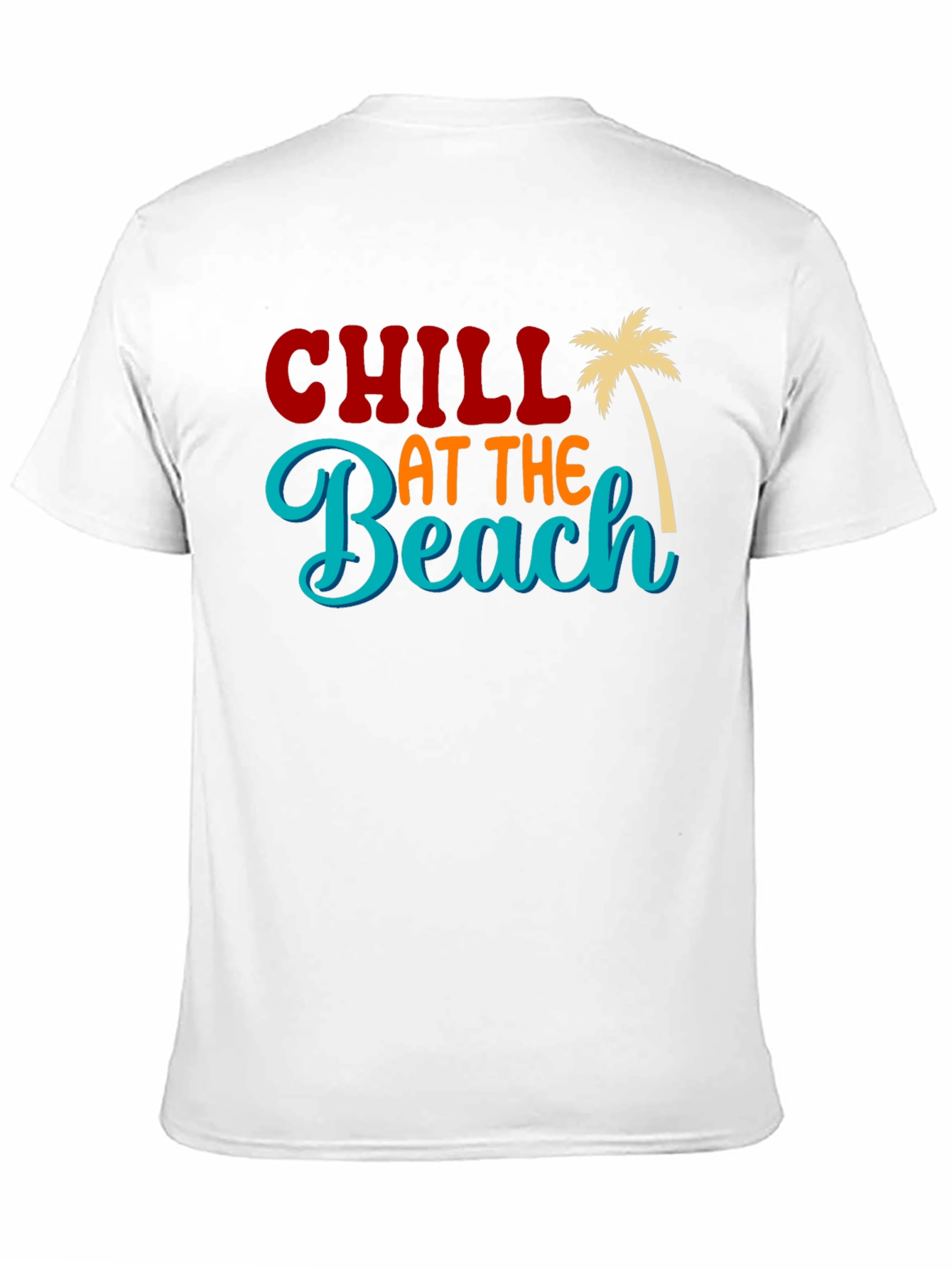Chill at the Beach Black Graphic Tee