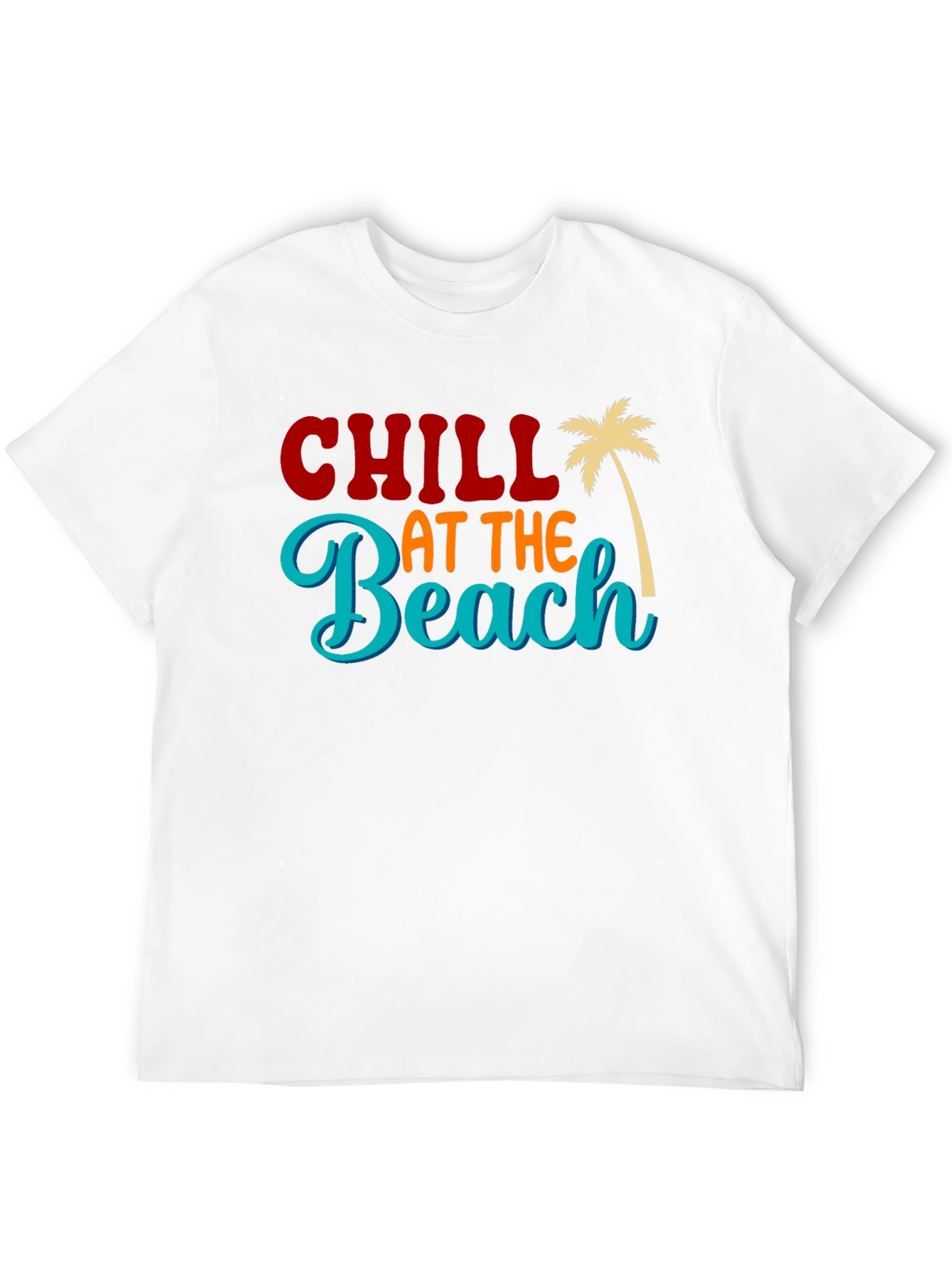 Chill at the Beach Black Graphic Tee