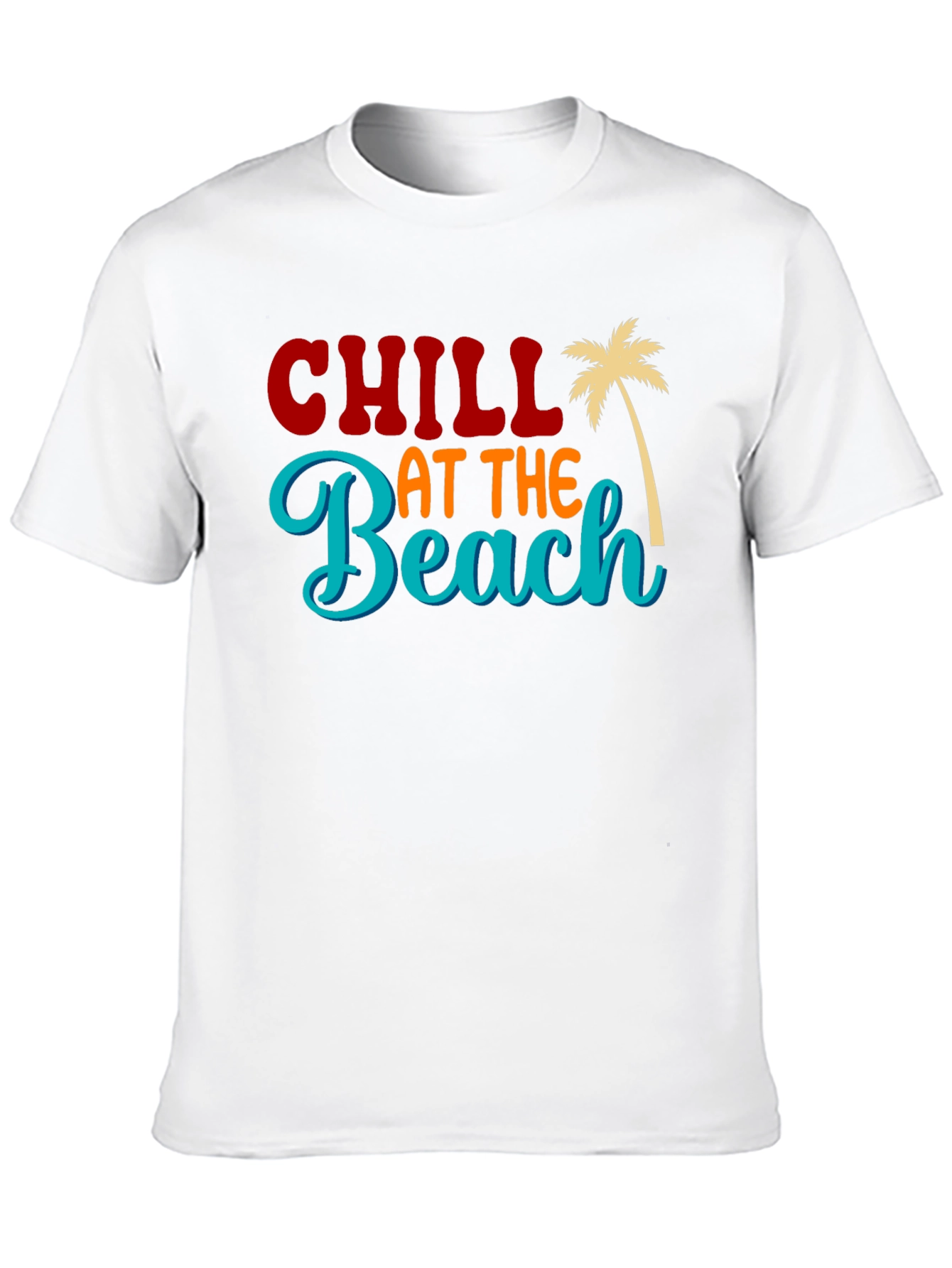 Chill at the Beach Black Graphic Tee