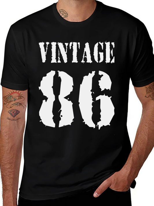 Vintage 86 T-Shirt - Classic Black Tee