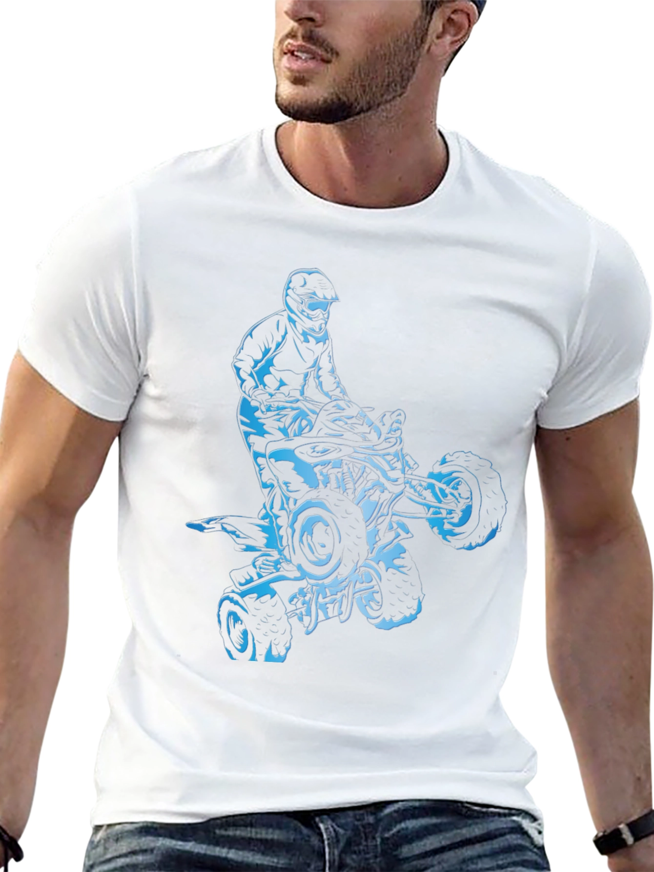 ATV Rider Graphic Tee - Black