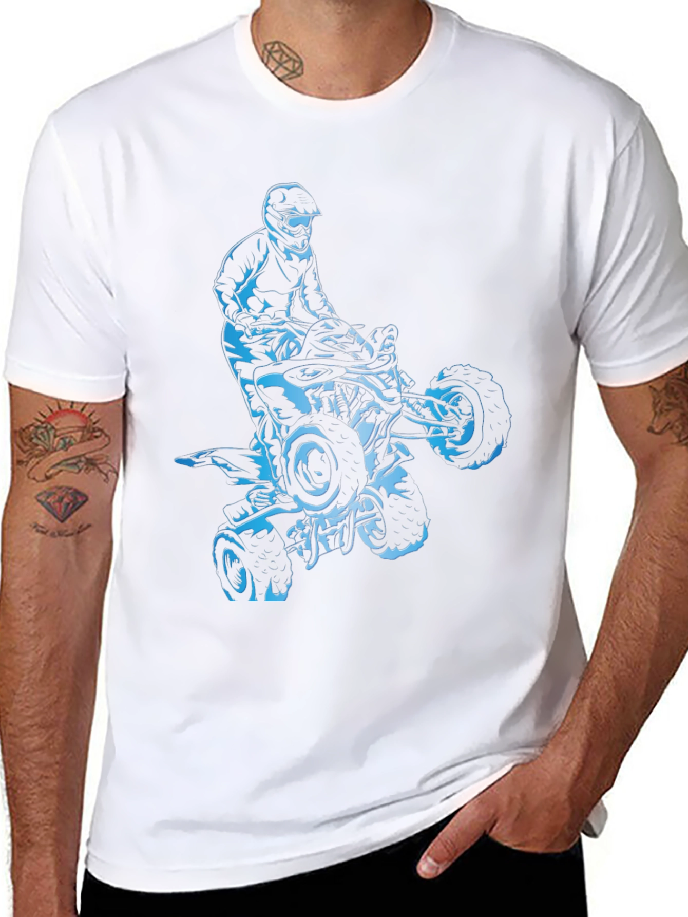 ATV Rider Graphic Tee - Black