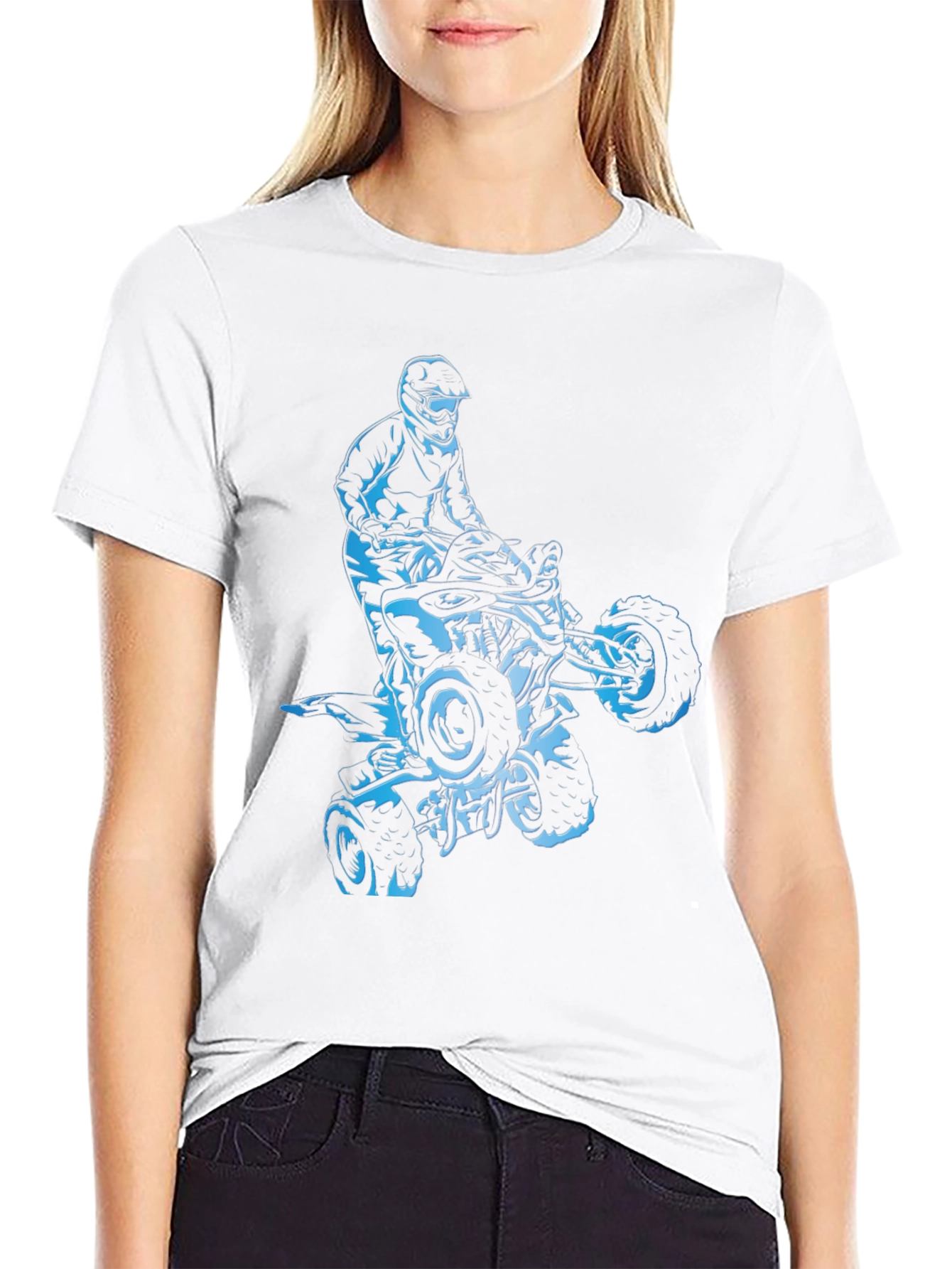 ATV Rider Graphic Tee - Black